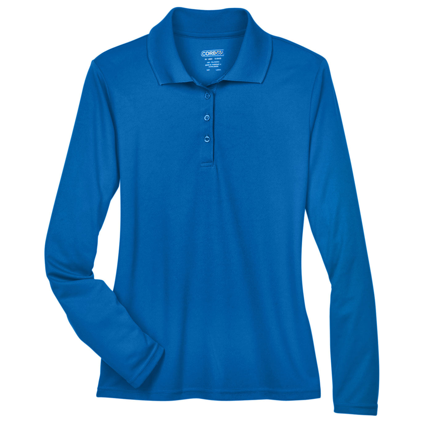 Black Performance Polo - Core 365 - Moisture-wicking