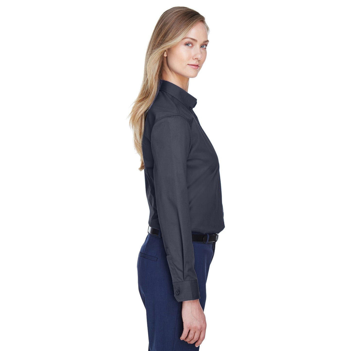 Black Button Up Shirt - Core 365 - Lightweight Twill