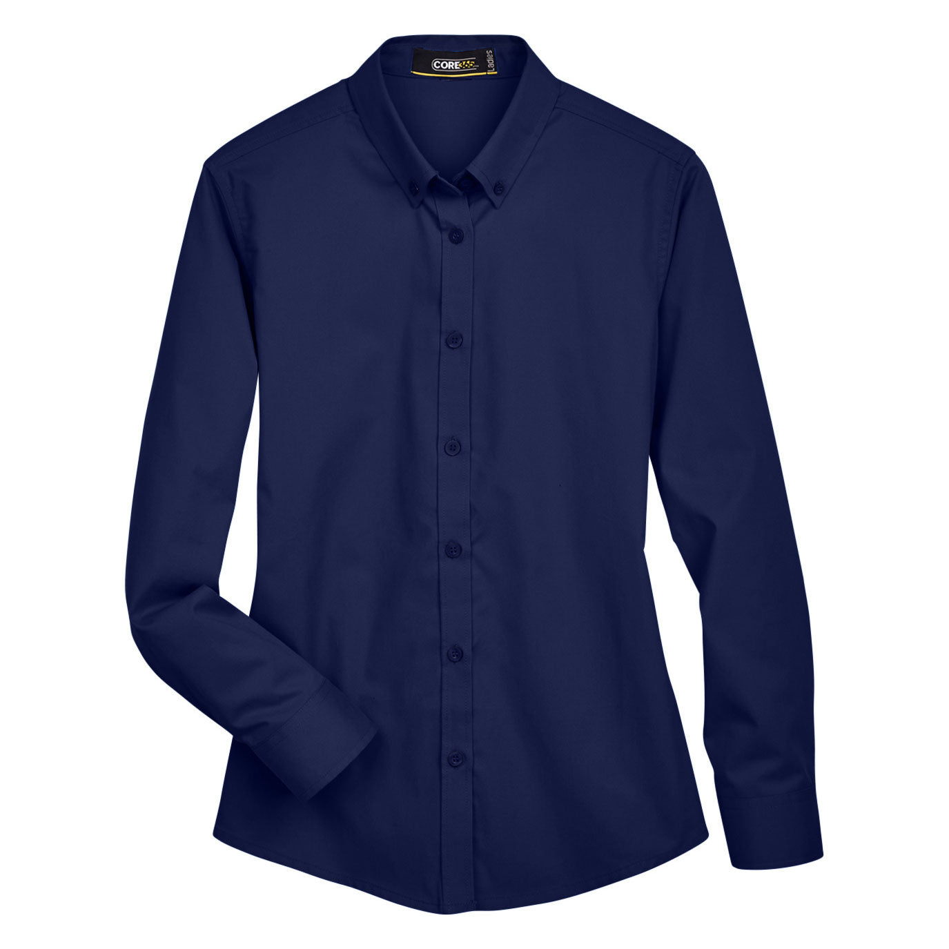 Black Button Up Shirt - Core 365 - Lightweight Twill