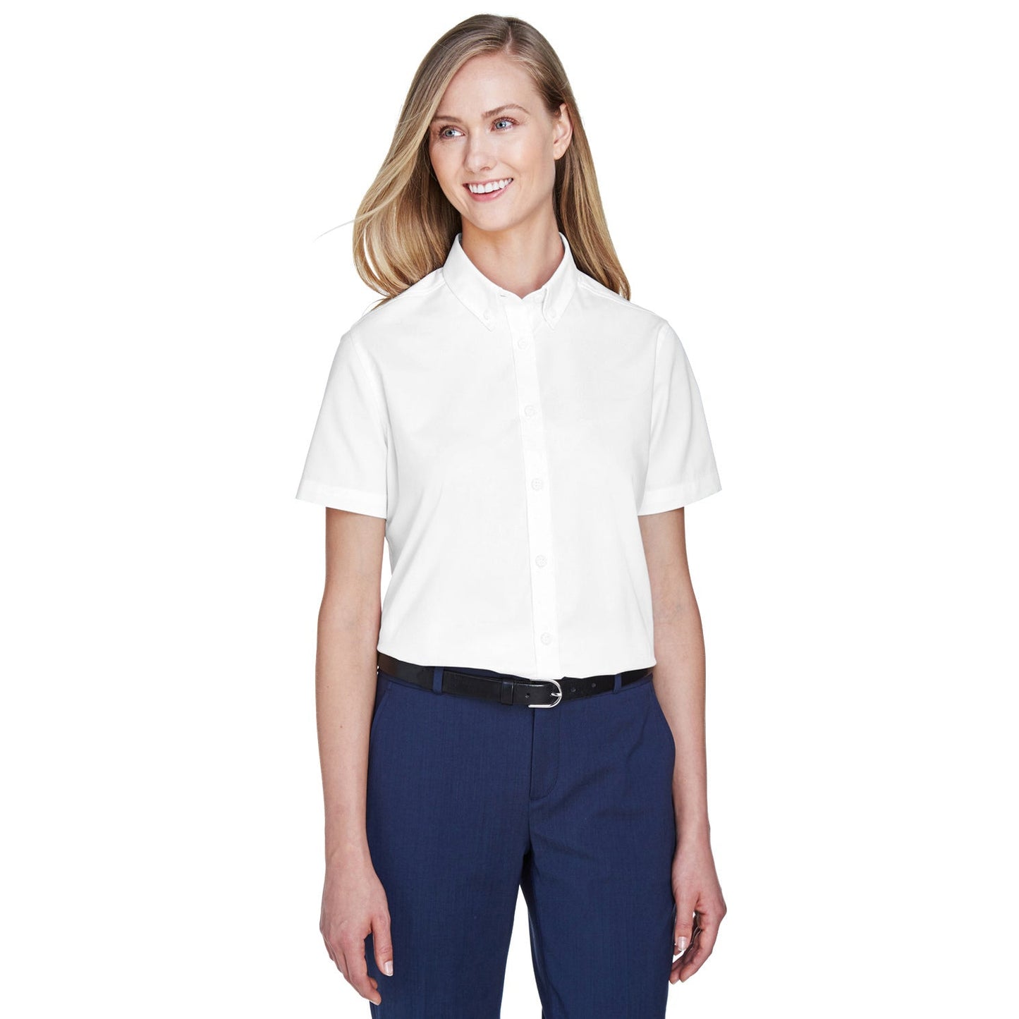 Black Button Up Shirts - Core 365 - Short Sleeve Twill