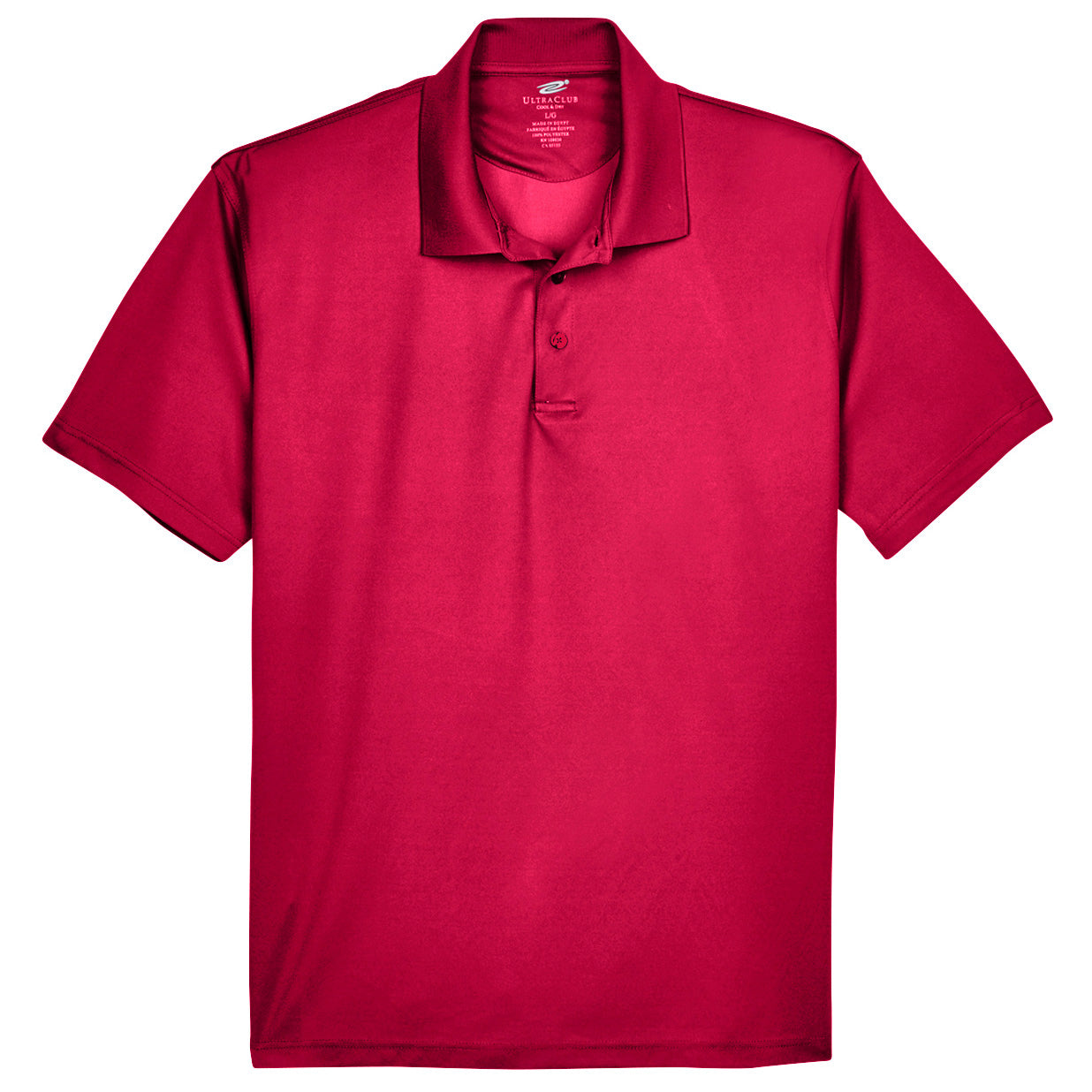 Black Polo Shirt - UltraClub - Cool Dry Mesh