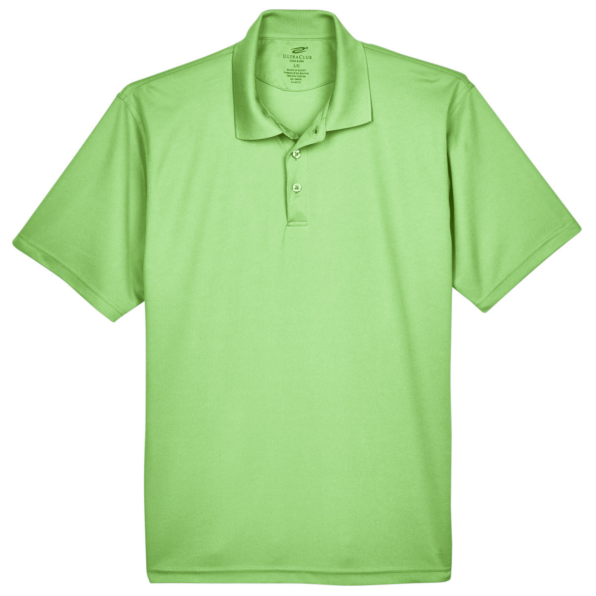 Black Polo Shirt - UltraClub - Cool Dry Mesh