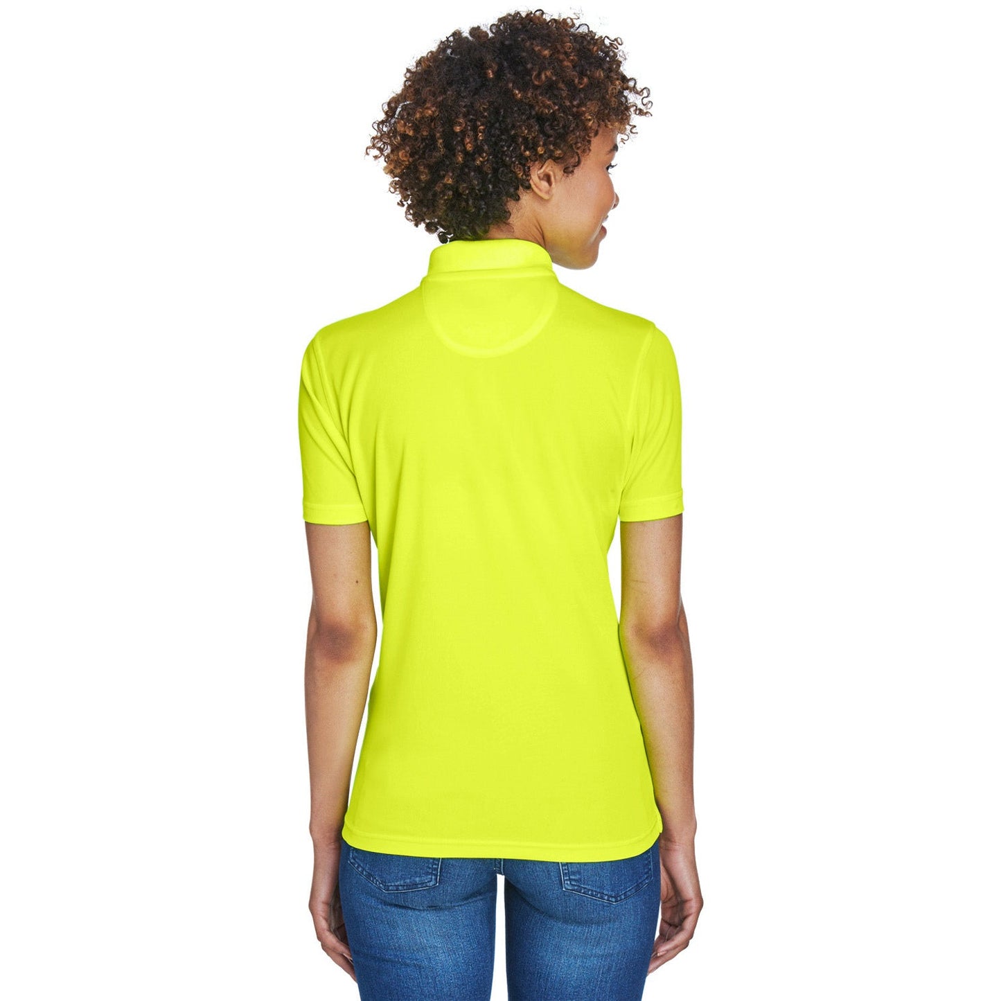 Black Polo Shirt - UltraClub - Cool Dry Mesh Pique
