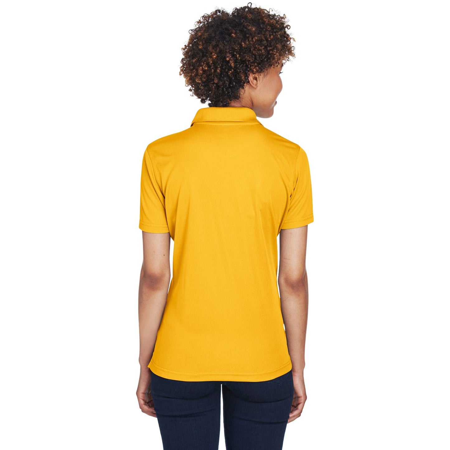 Black Polo Shirt - UltraClub - Cool Dry Mesh Pique