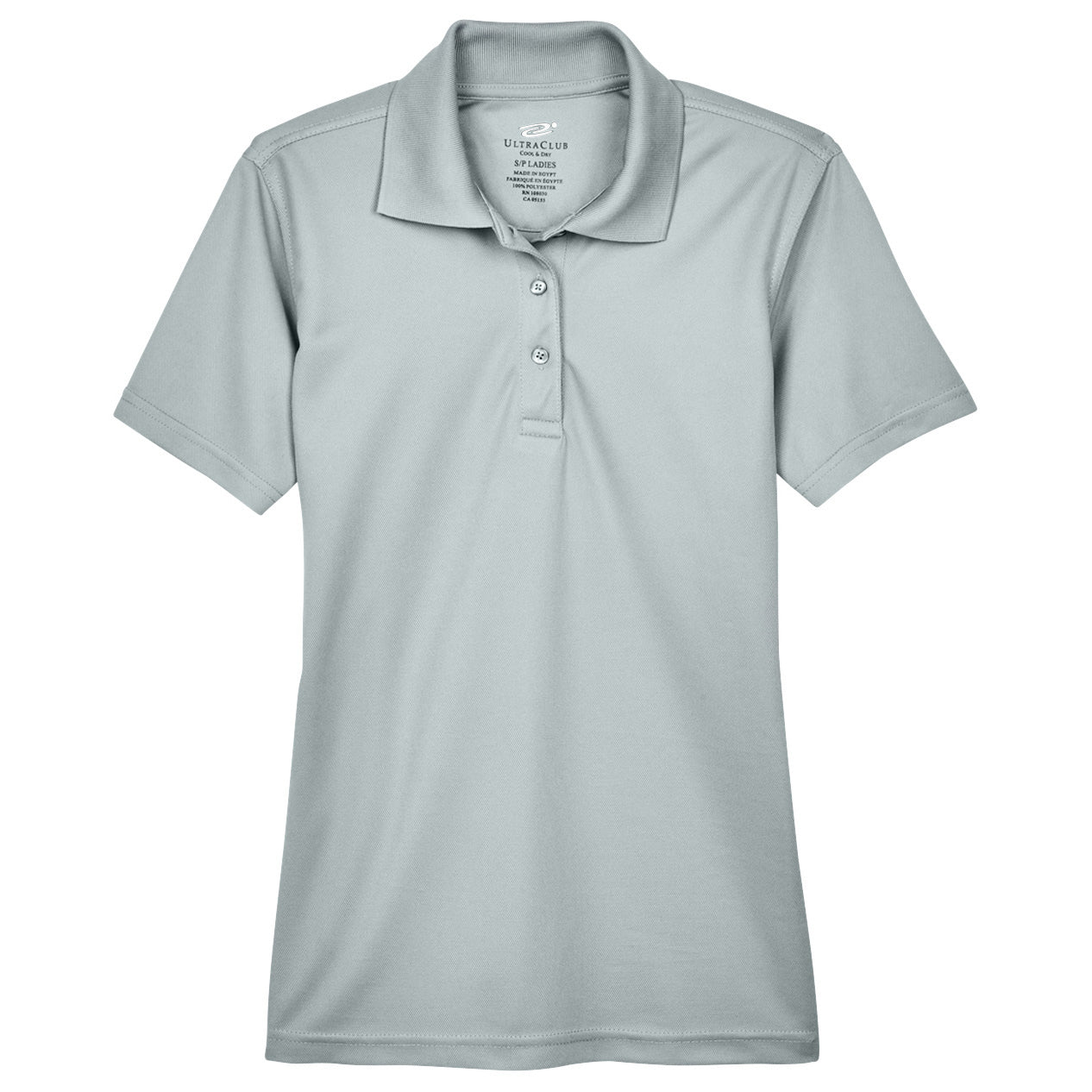 Black Polo Shirt - UltraClub - Cool Dry Mesh Pique