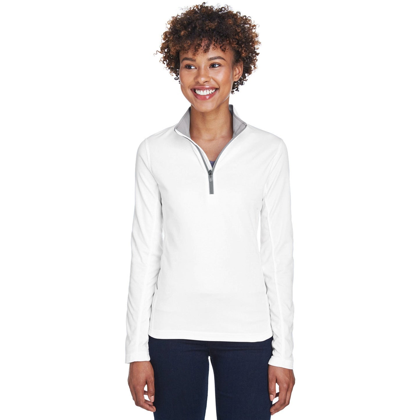 Black Quarter-Zip Pullover - UltraClub - Moisture-Wicking