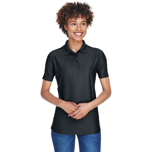 Black Polo Shirt - UltraClub - Cool & Dry Fabric