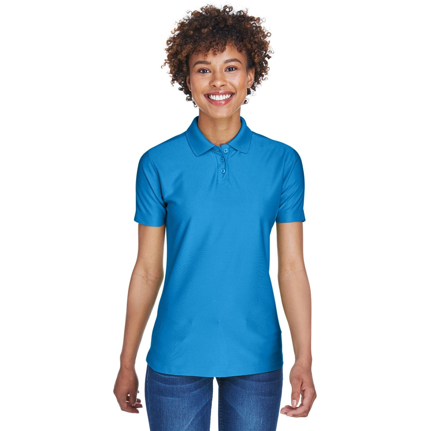 Black Polo Shirt - UltraClub - Cool & Dry Fabric