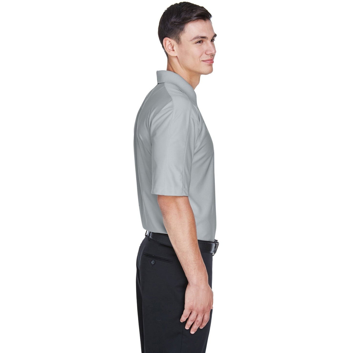 Black Polo Shirts - UltraClub - Moisture-Wicking Fabric