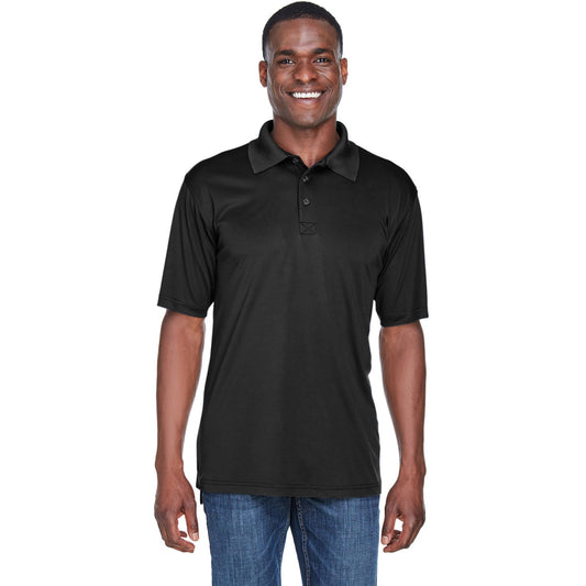 Black Polo Shirt - UltraClub - Cool Dry Fabric