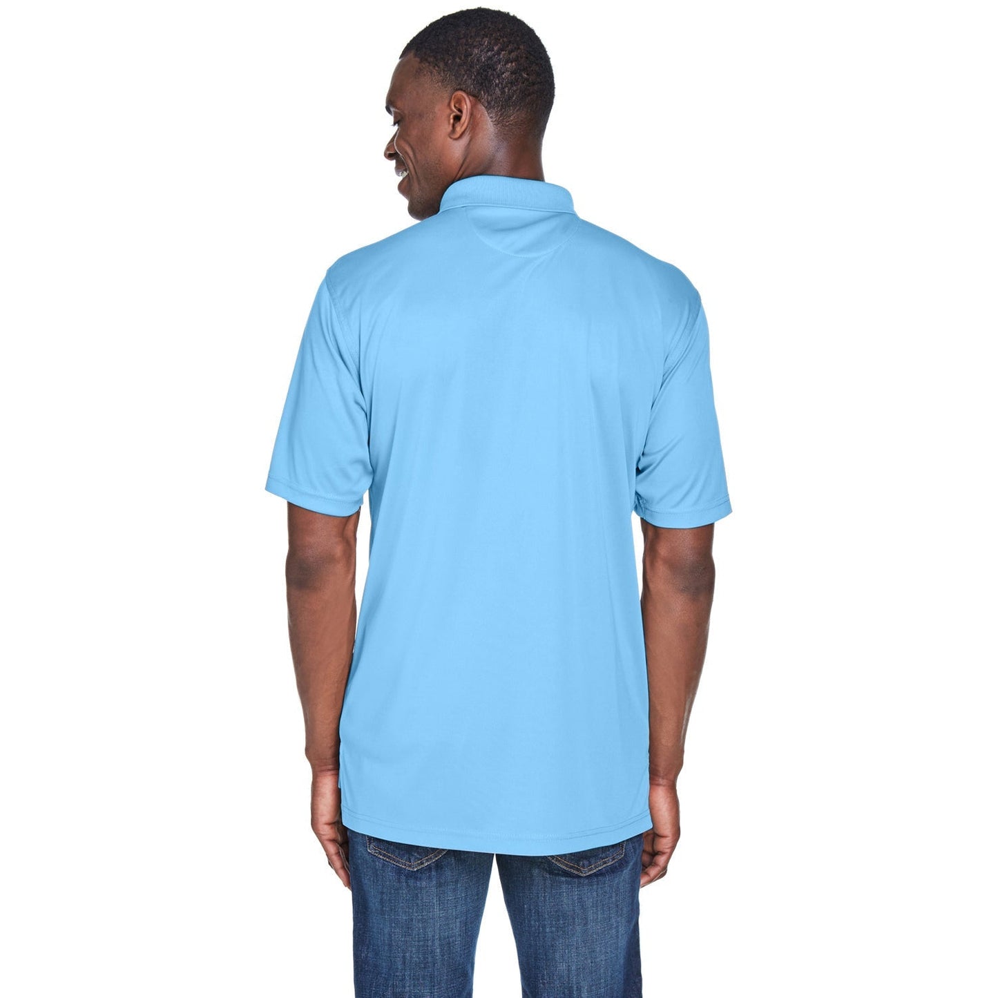 Black Polo Shirt - UltraClub - Cool Dry Fabric
