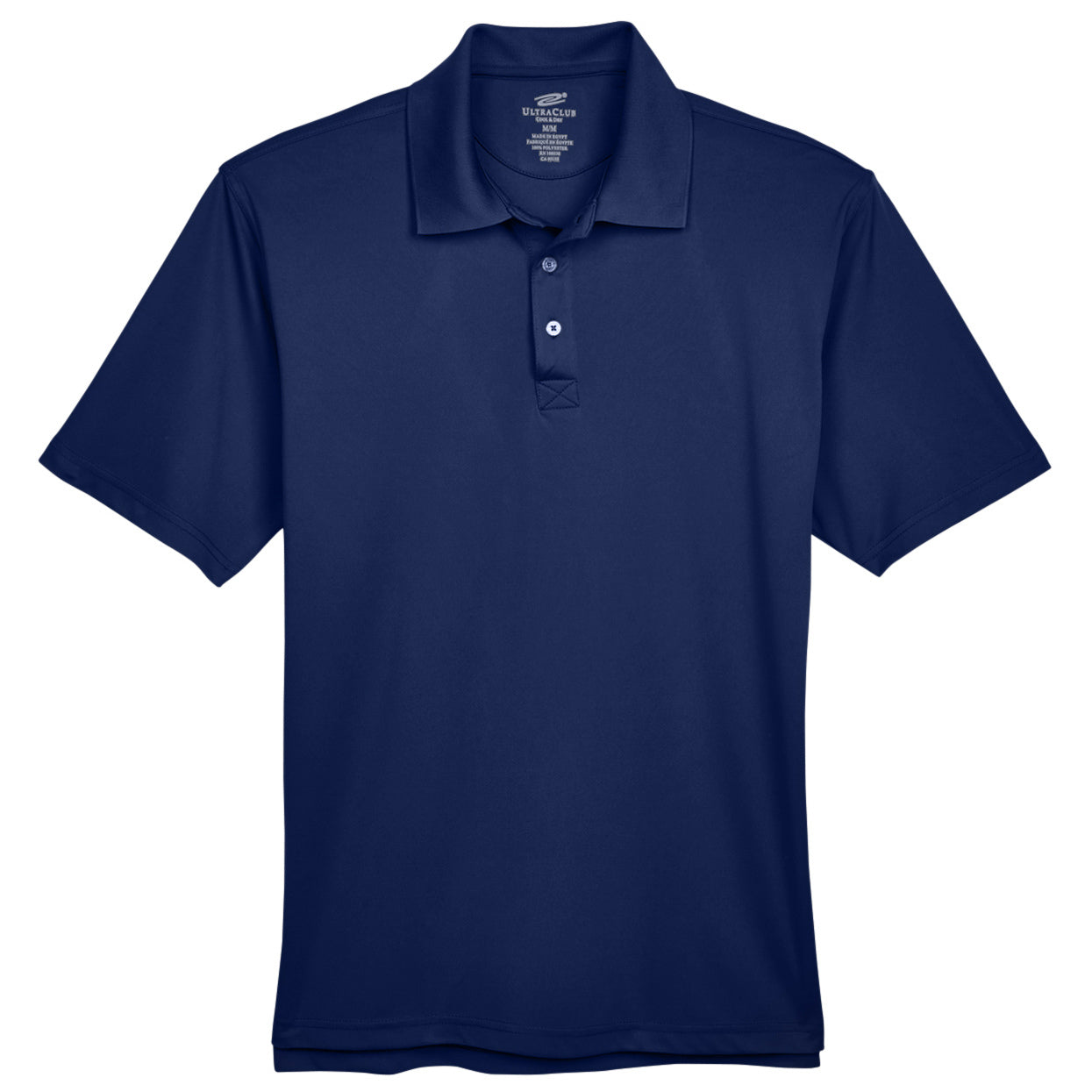 Black Polo Shirt - UltraClub - Cool Dry Fabric