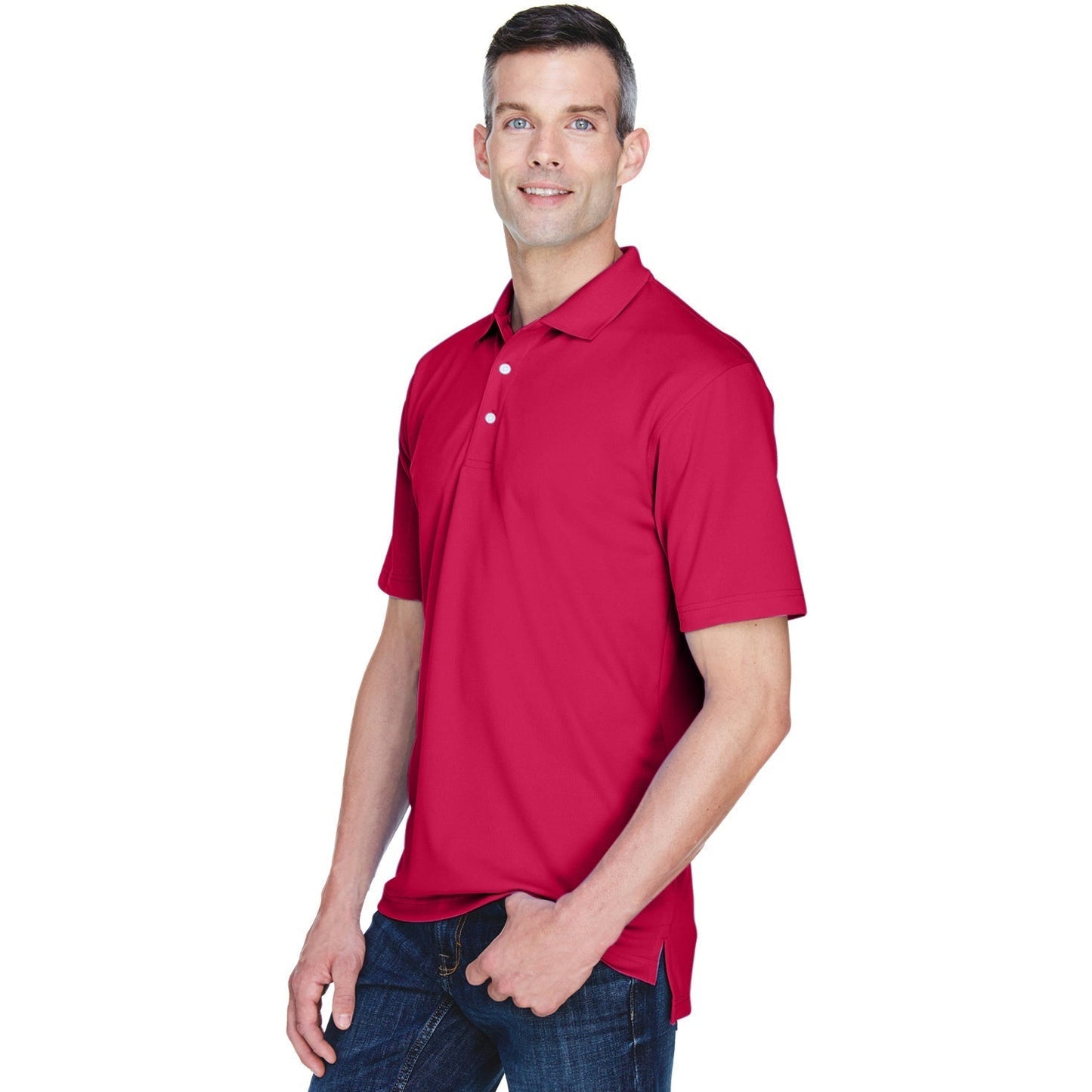 Black Polo Shirt - UltraClub - Cool & Dry Performance