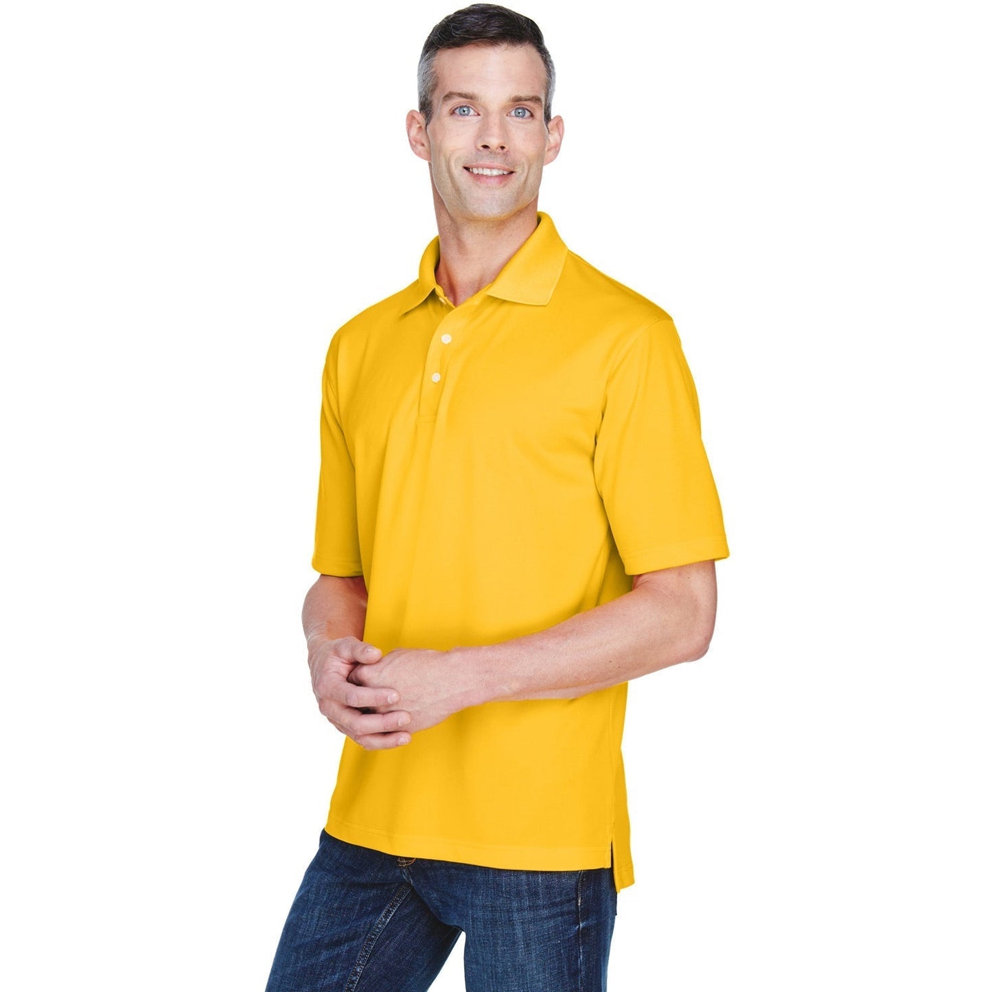 Black Polo Shirt - UltraClub - Cool & Dry Performance