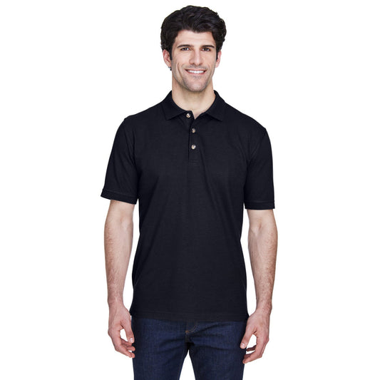 Black Polo Shirt - UltraClub - Classic Fit