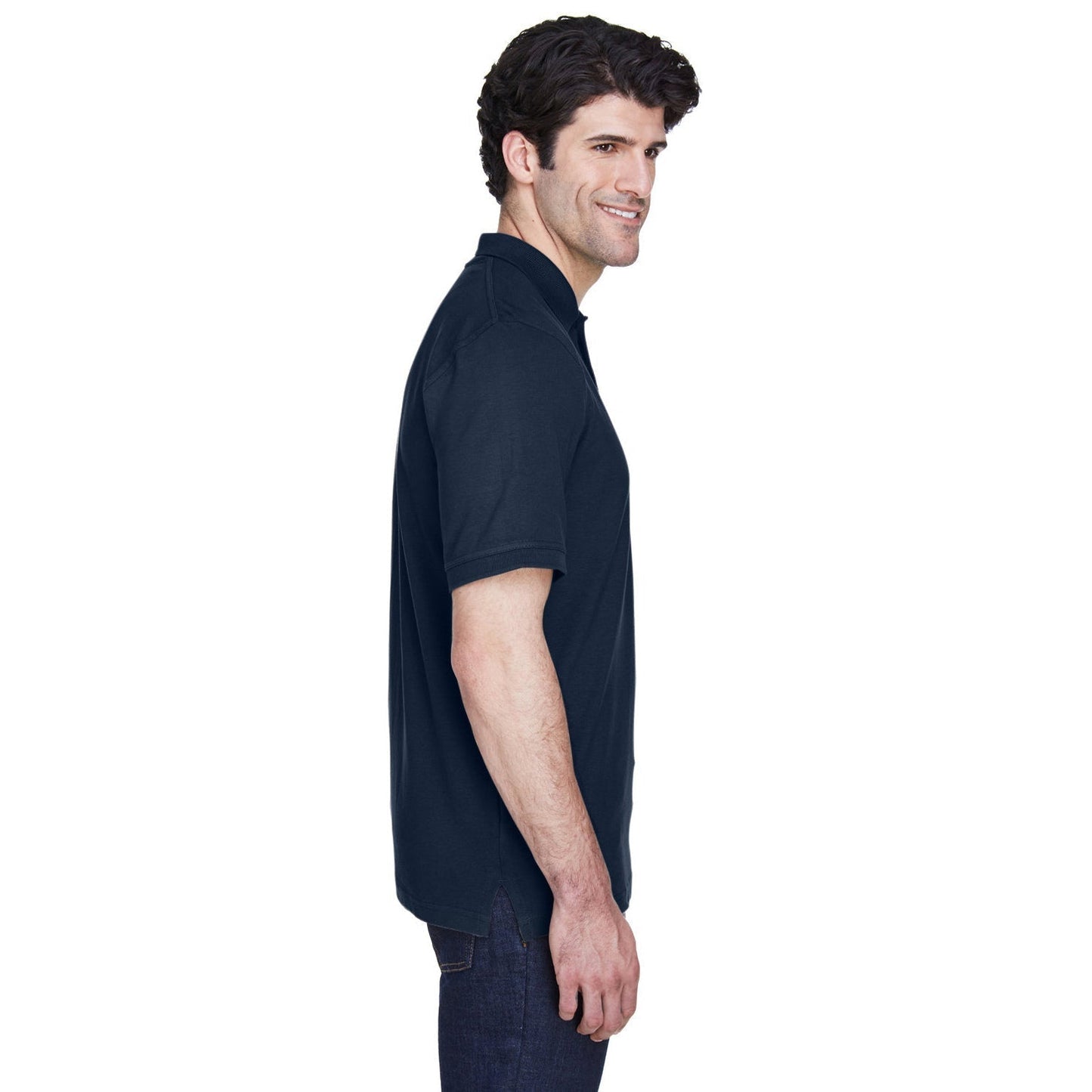 Black Polo Shirt - UltraClub - Classic Fit