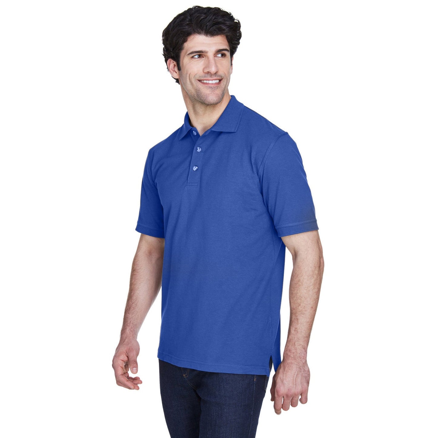 Black Polo Shirt - UltraClub - Classic Fit