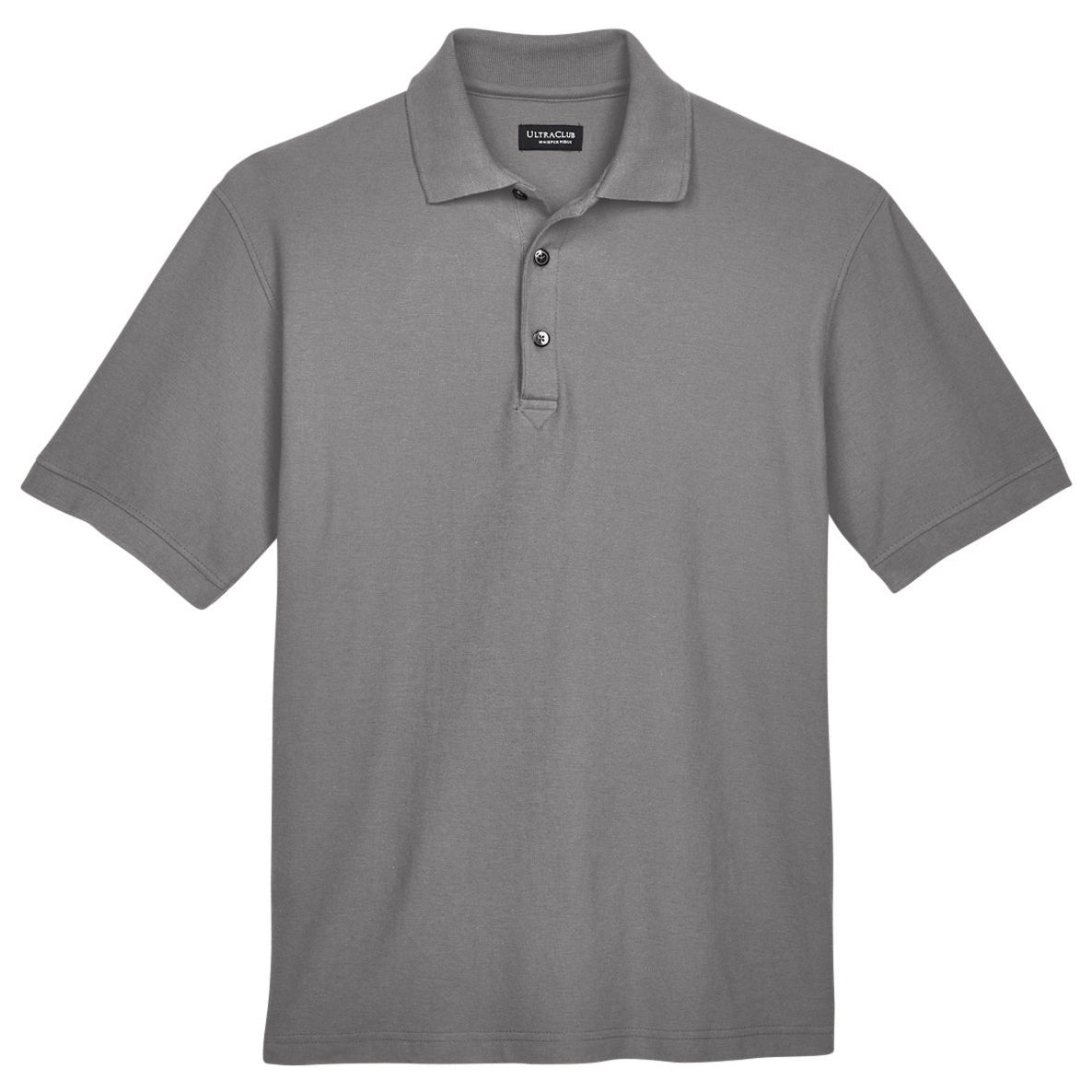 Black Polo Shirt - UltraClub - Stylish Pique Design