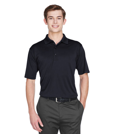 Black Polo Shirt - UltraClub - Moisture-Wicking