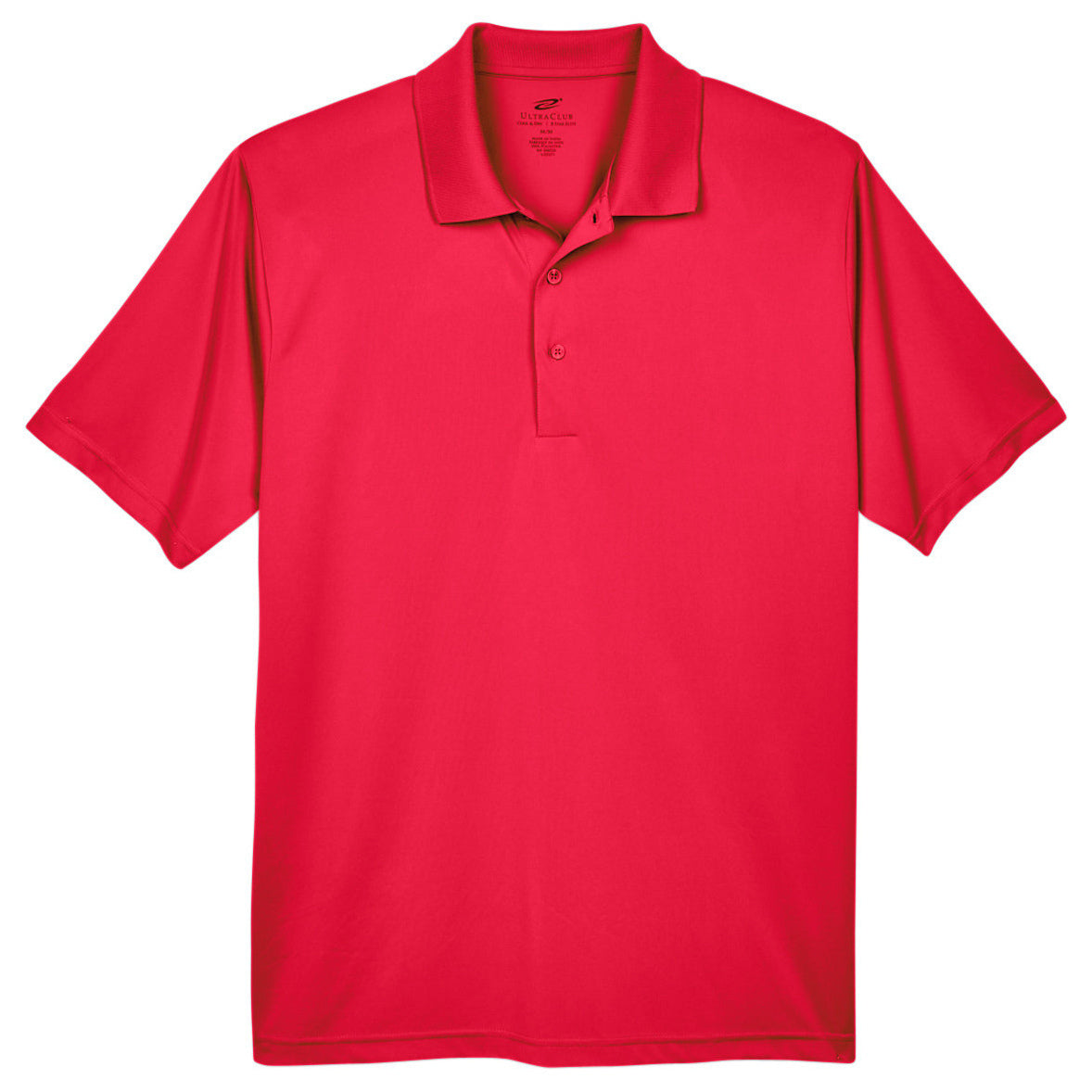 Black Polo Shirt - UltraClub - Moisture-Wicking