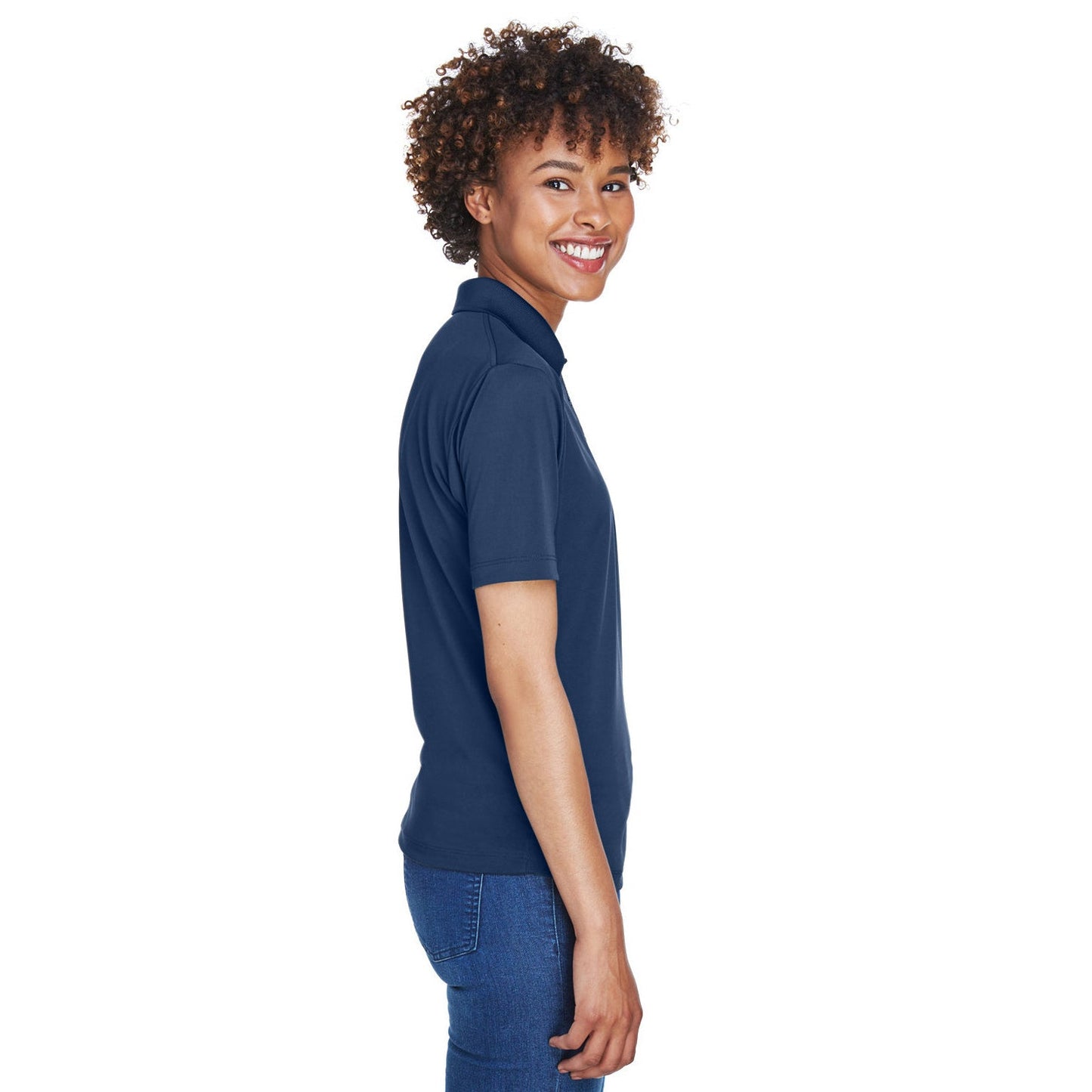 Black Polo Shirt - UltraClub - Moisture-Wicking