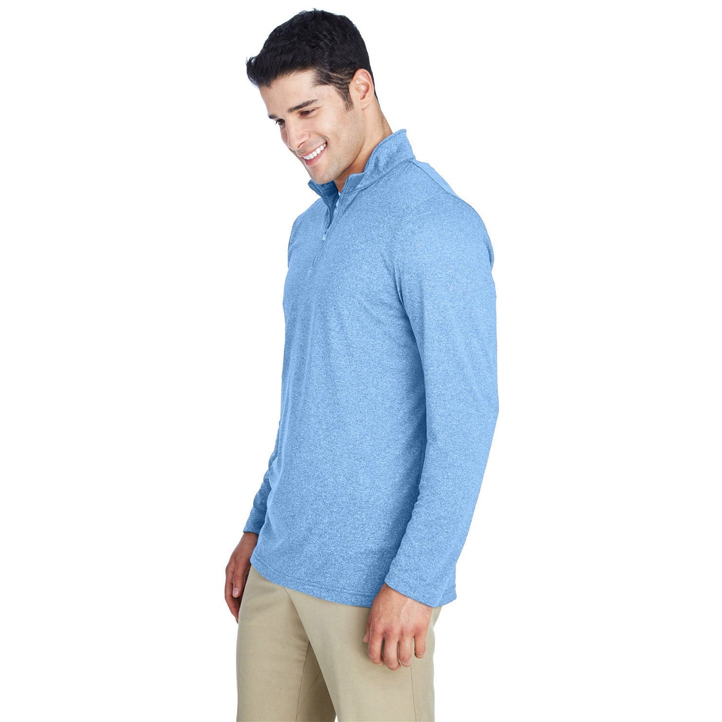 Black Heather Sweatshirt - UltraClub - Moisture-Wicking
