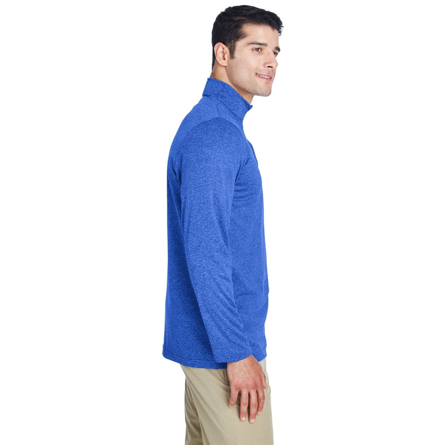Black Heather Sweatshirt - UltraClub - Moisture-Wicking