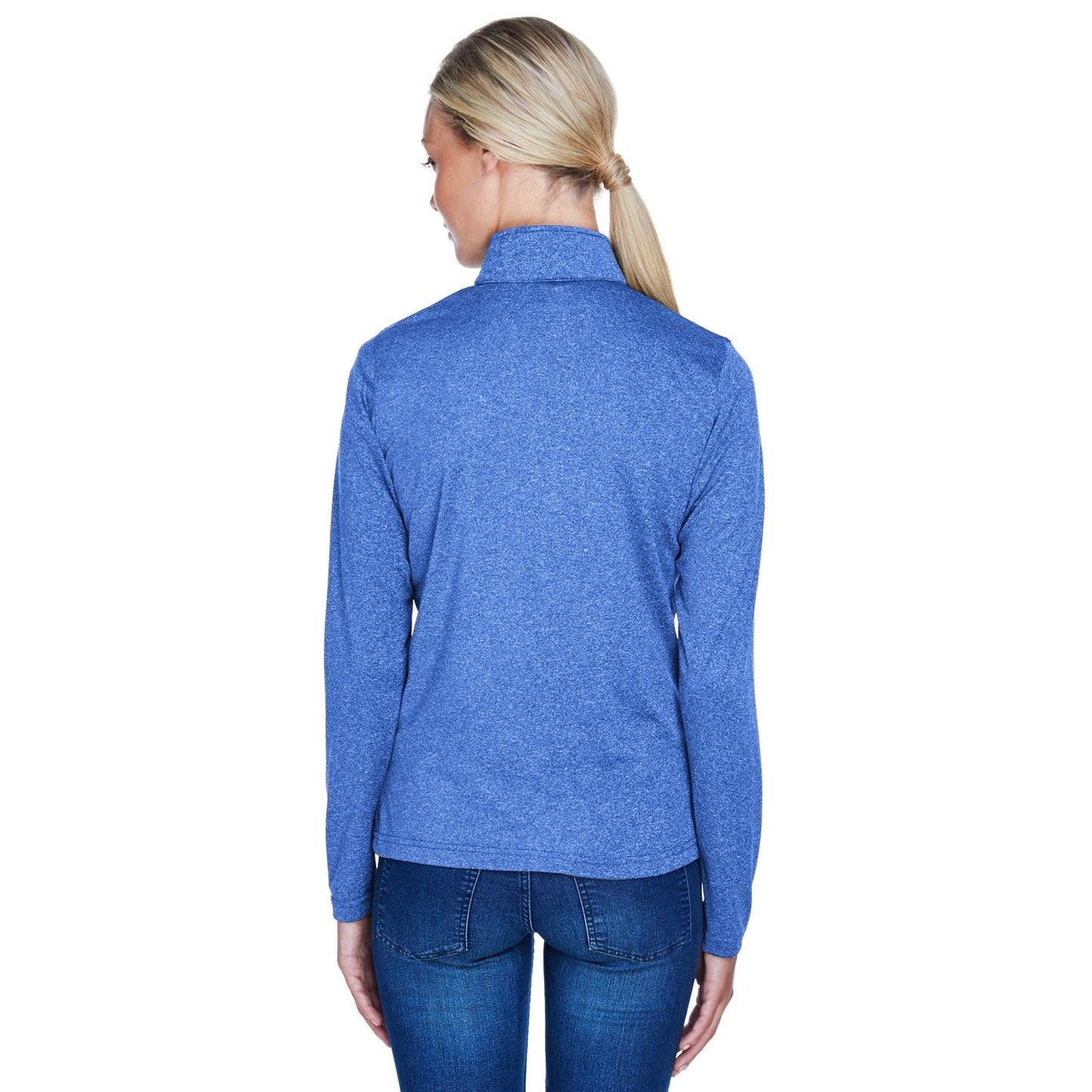 Black Heather Sweatshirt - UltraClub - Moisture Wicking