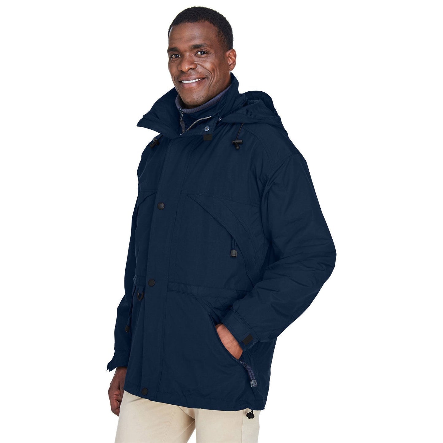Black Jackets - North End - 3-In-1 Parka Dobby Trim