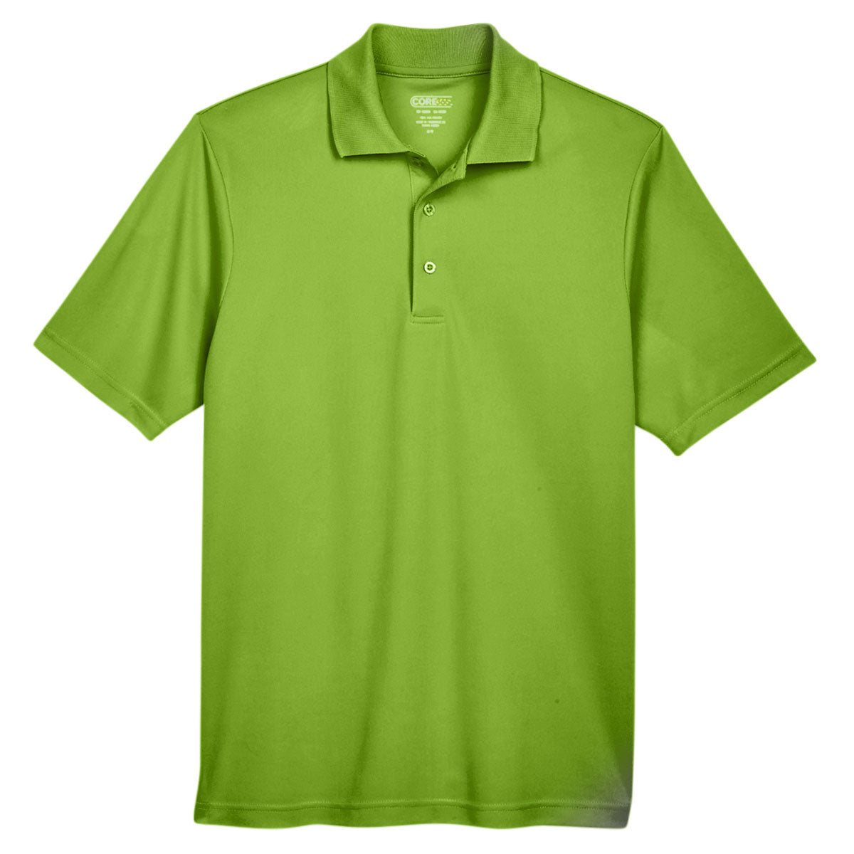 Black Polo Shirt - Core 365 - Performance Pique