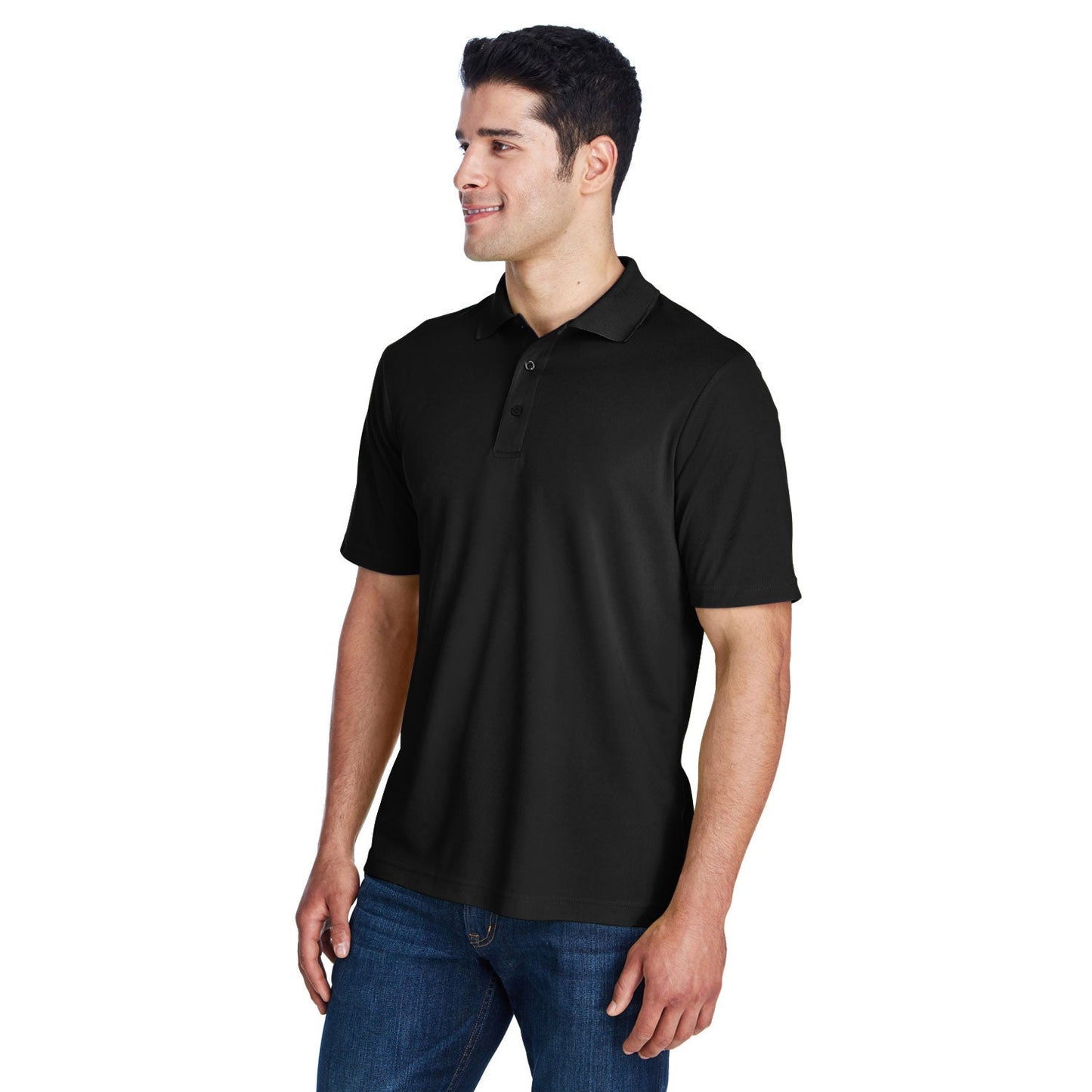 Black Polo Shirt - Core 365 - Performance Pique