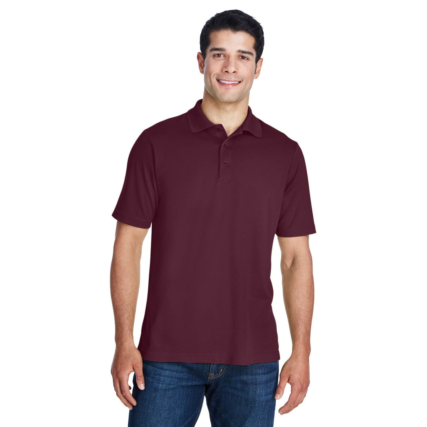 Black Polo Shirt - Core 365 - Performance Pique