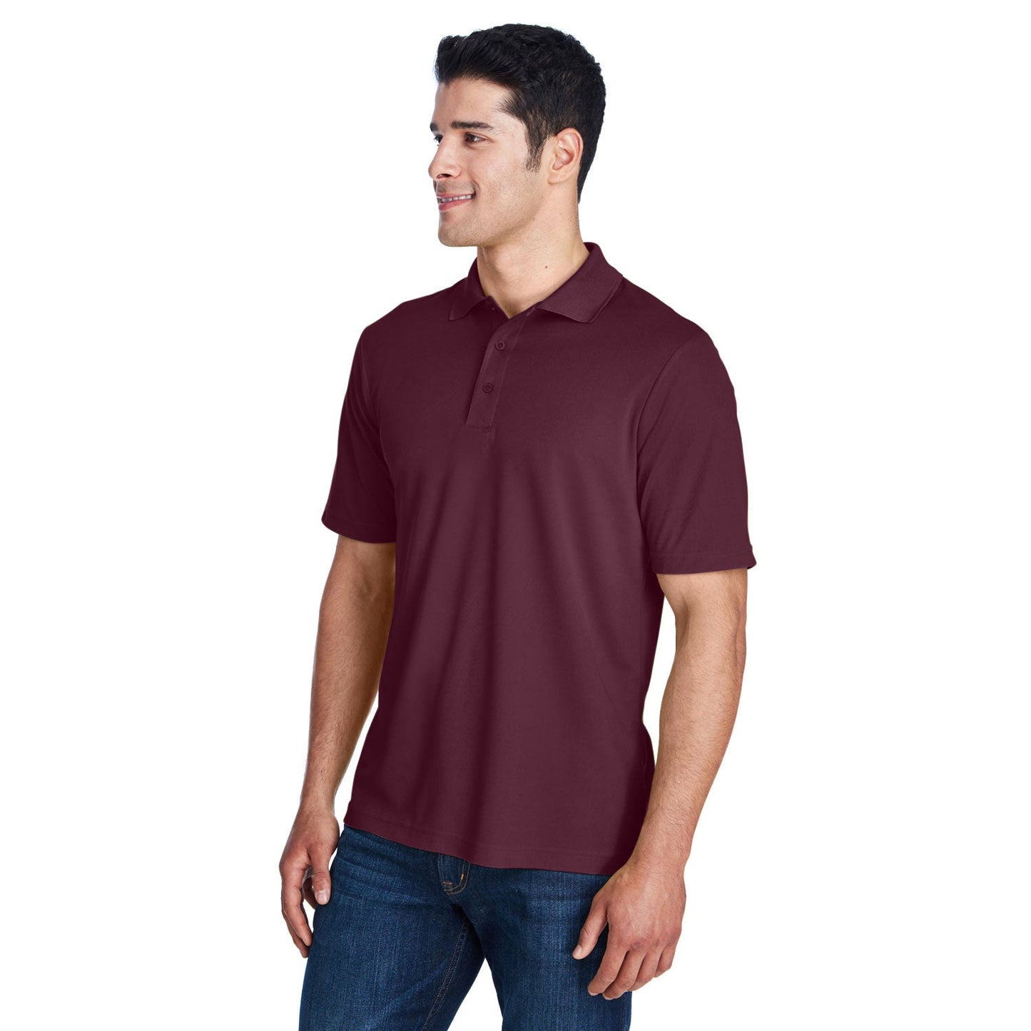 Black Polo Shirt - Core 365 - Performance Pique