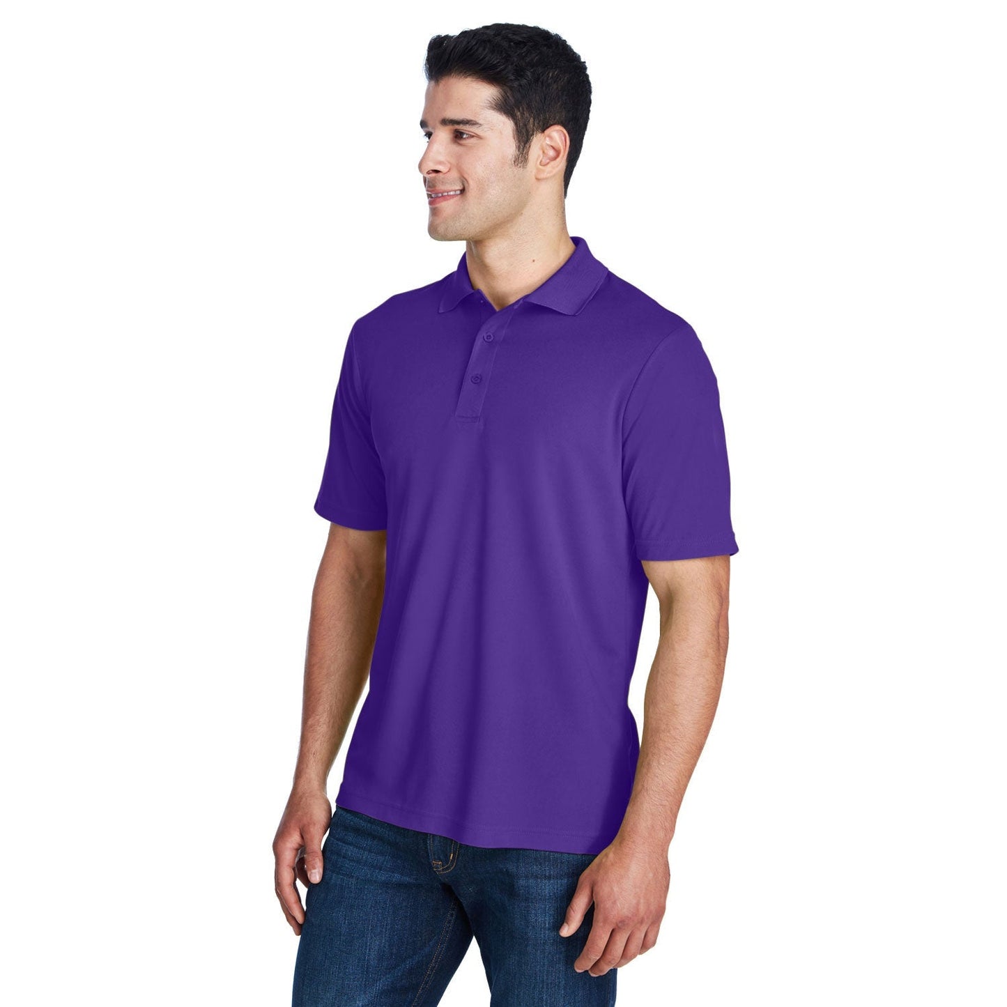 Black Polo Shirt - Core 365 - Performance Pique