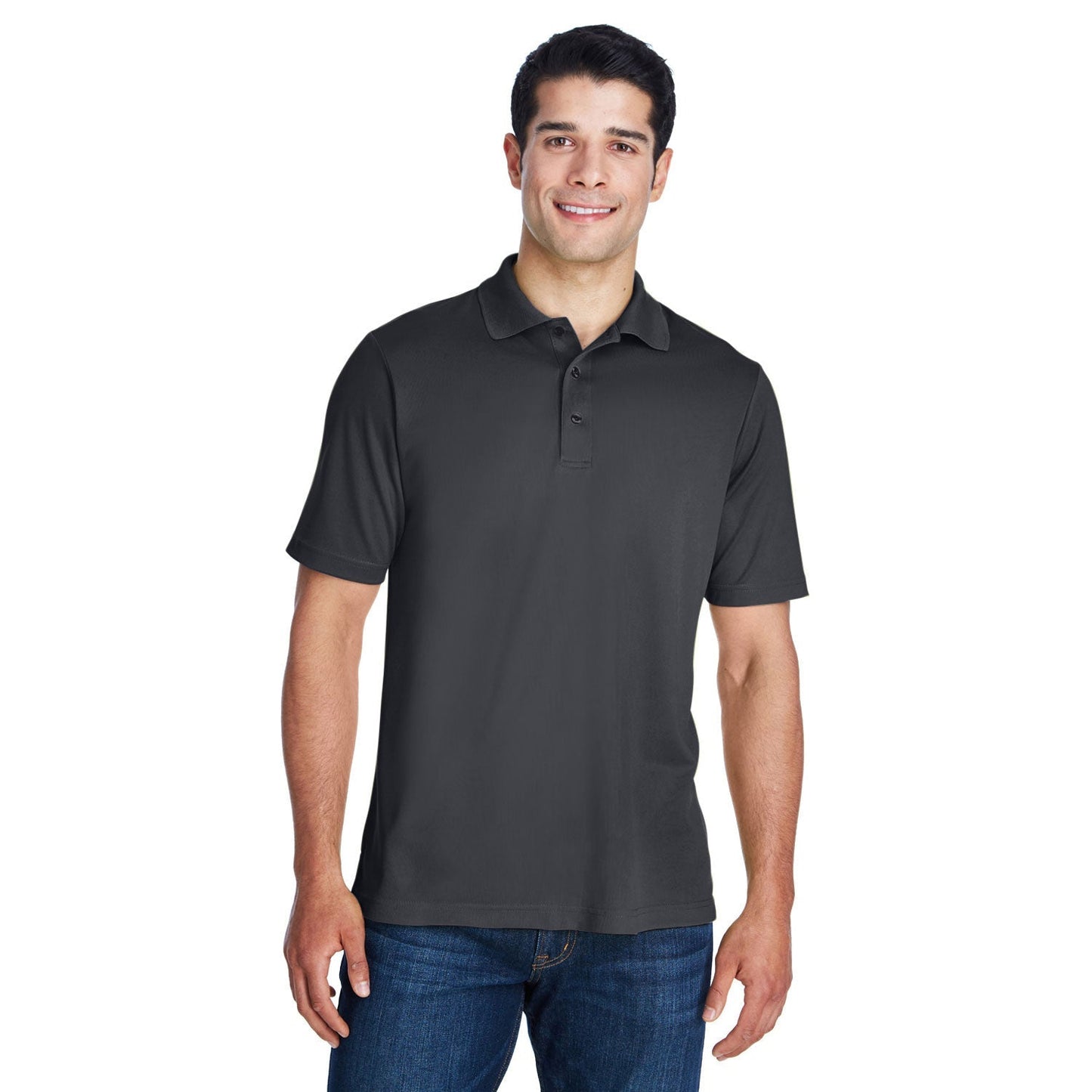 Black Polo Shirt - Core 365 - Performance Pique