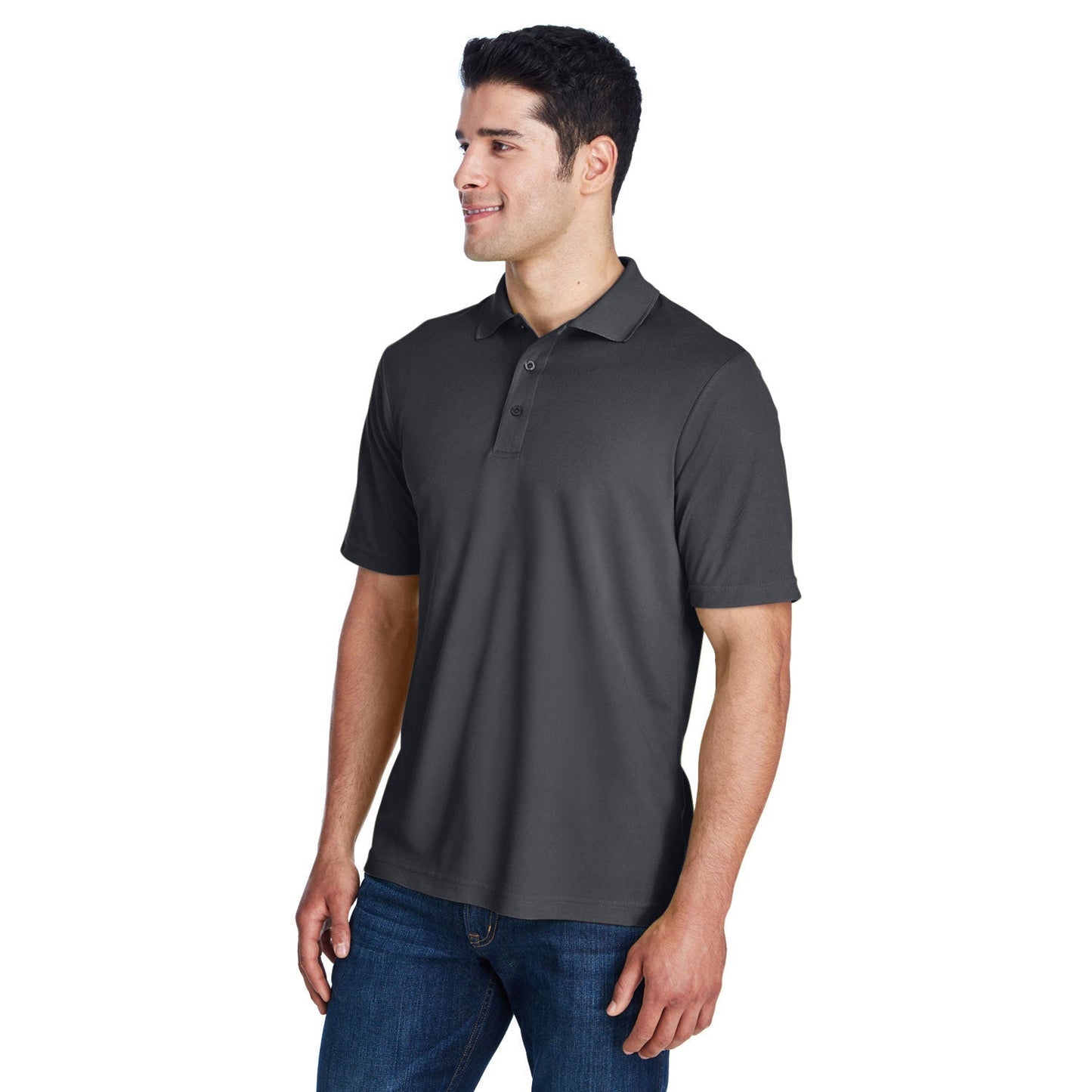 Black Polo Shirt - Core 365 - Performance Pique