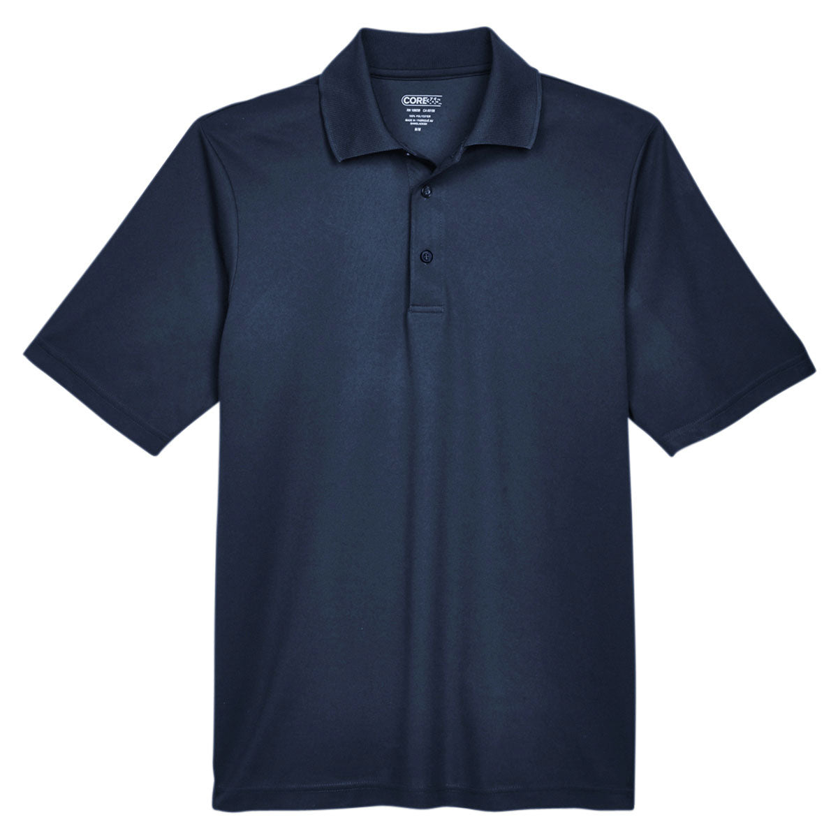 Black Polo Shirt - Core 365 - Performance Pique