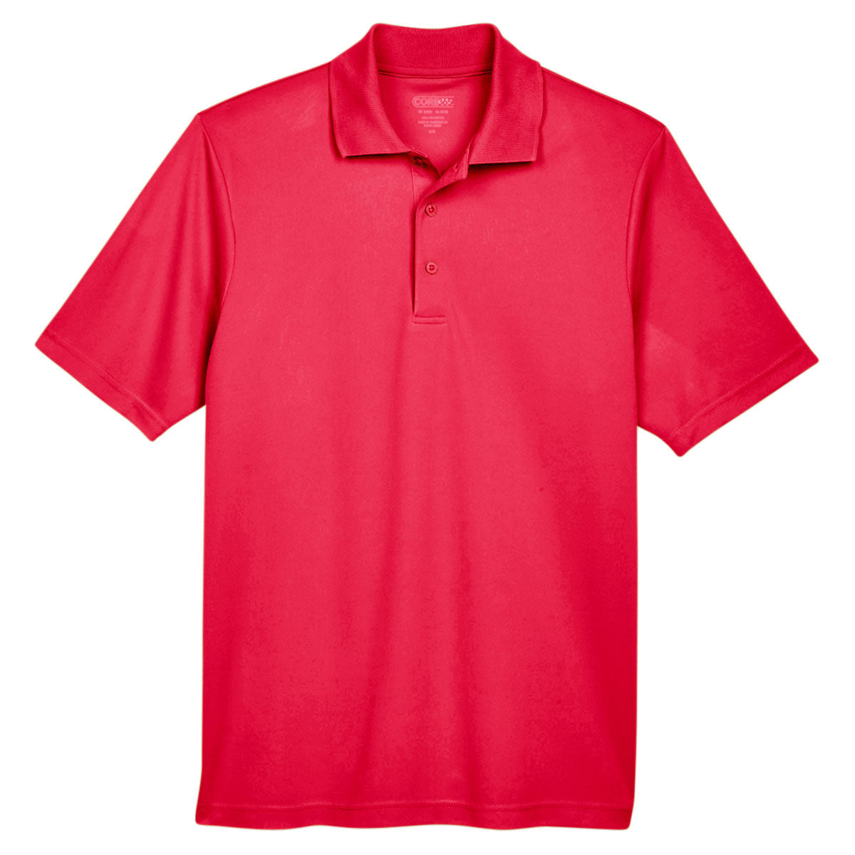 Black Polo Shirt - Core 365 - Performance Pique
