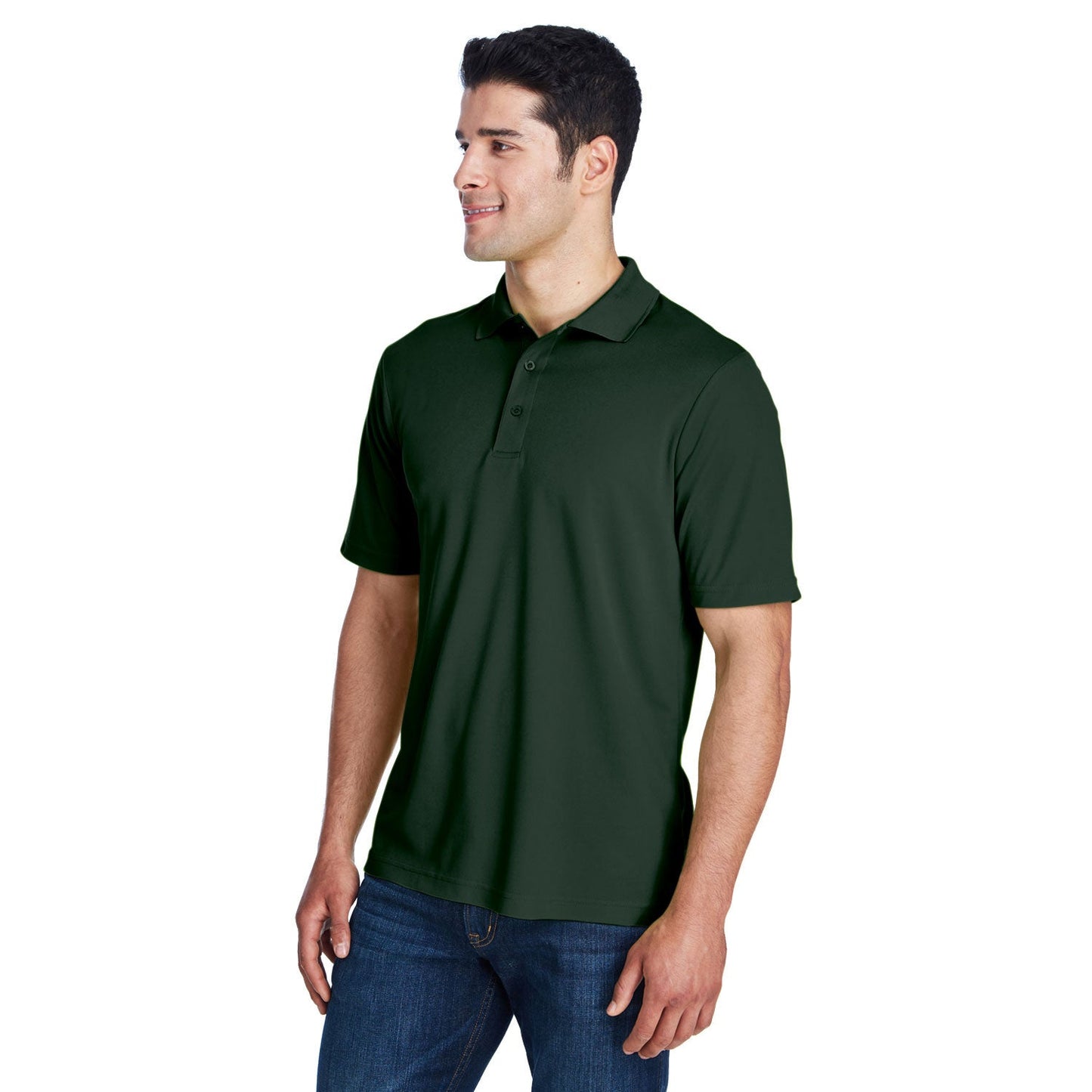 Black Polo Shirt - Core 365 - Performance Pique