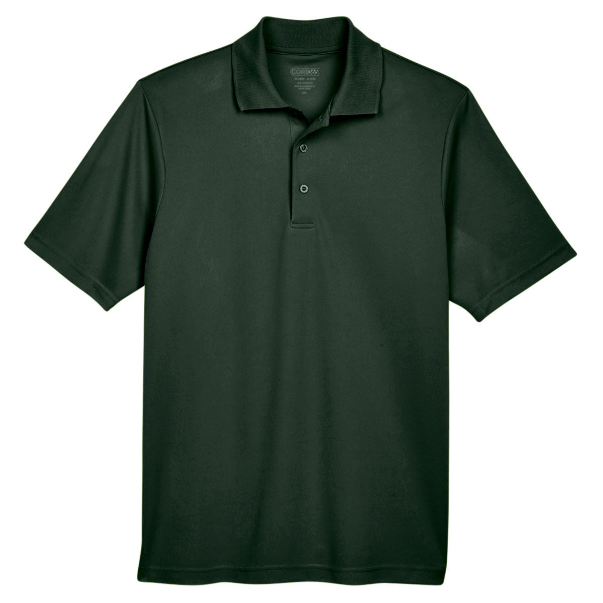 Black Polo Shirt - Core 365 - Performance Pique