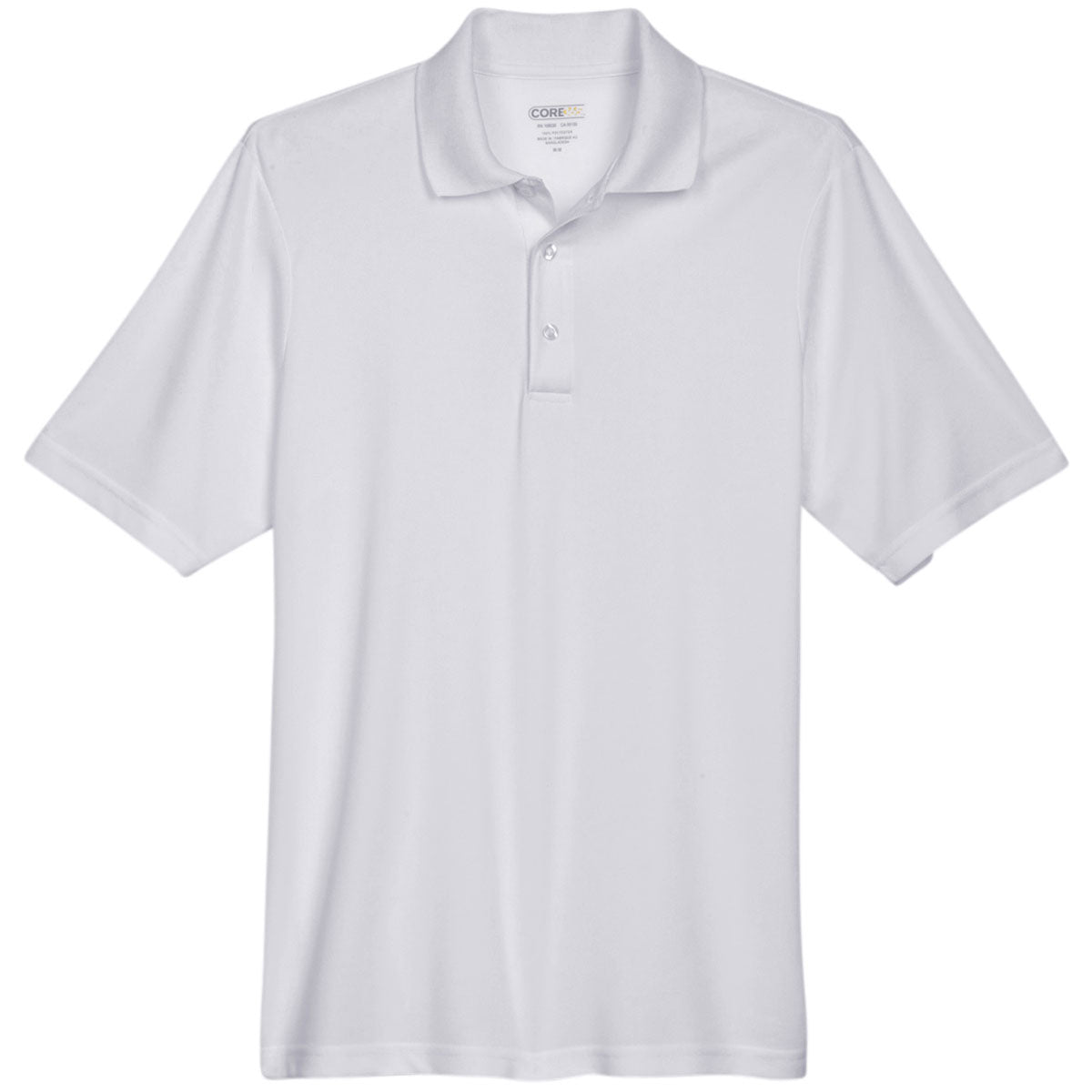 Black Polo Shirt - Core 365 - Performance Pique