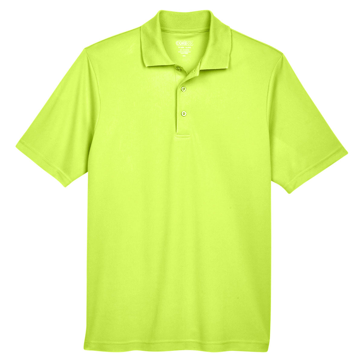 Black Polo Shirt - Core 365 - Performance Pique