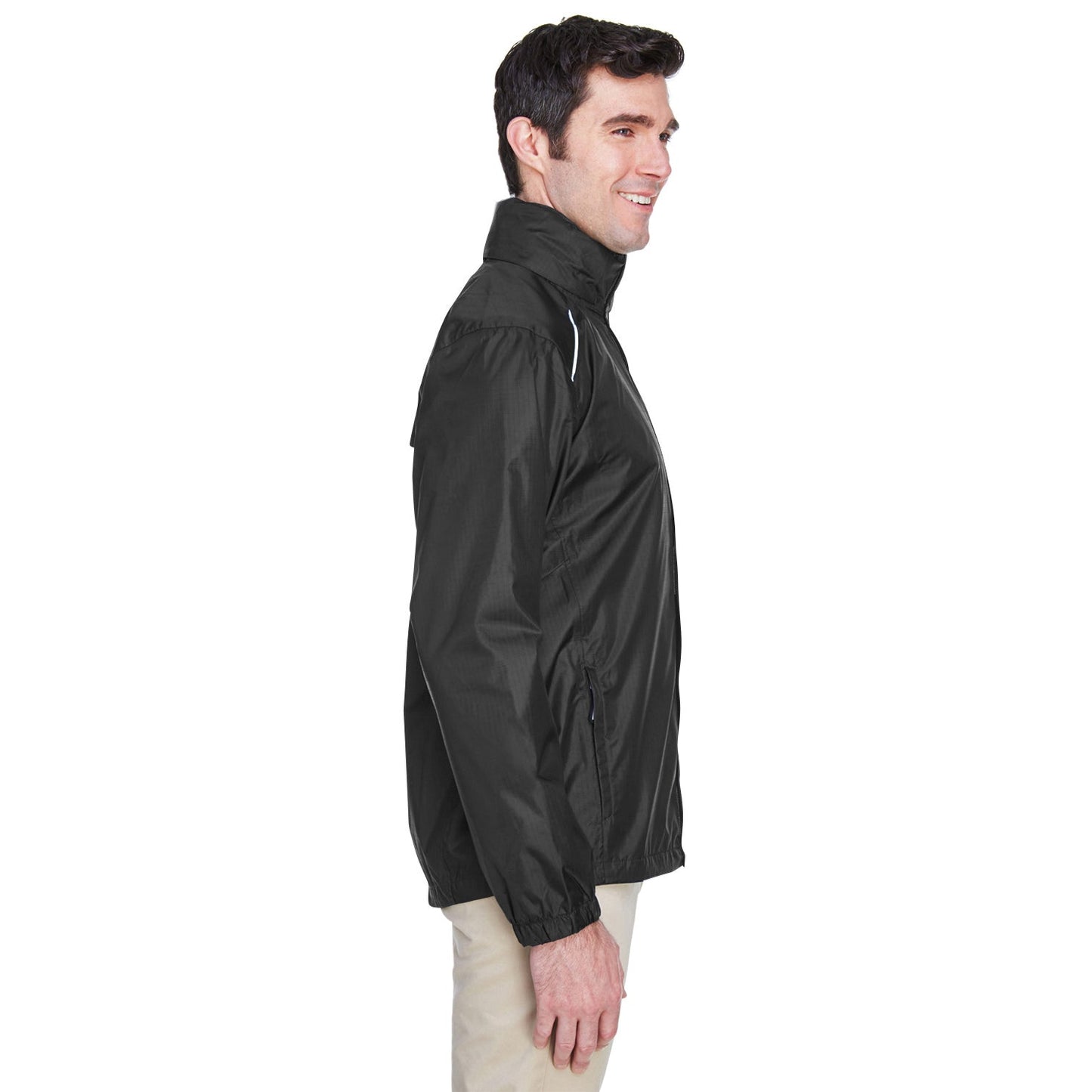 Black Lightweight Jacket - Core 365 - Waterproof Design