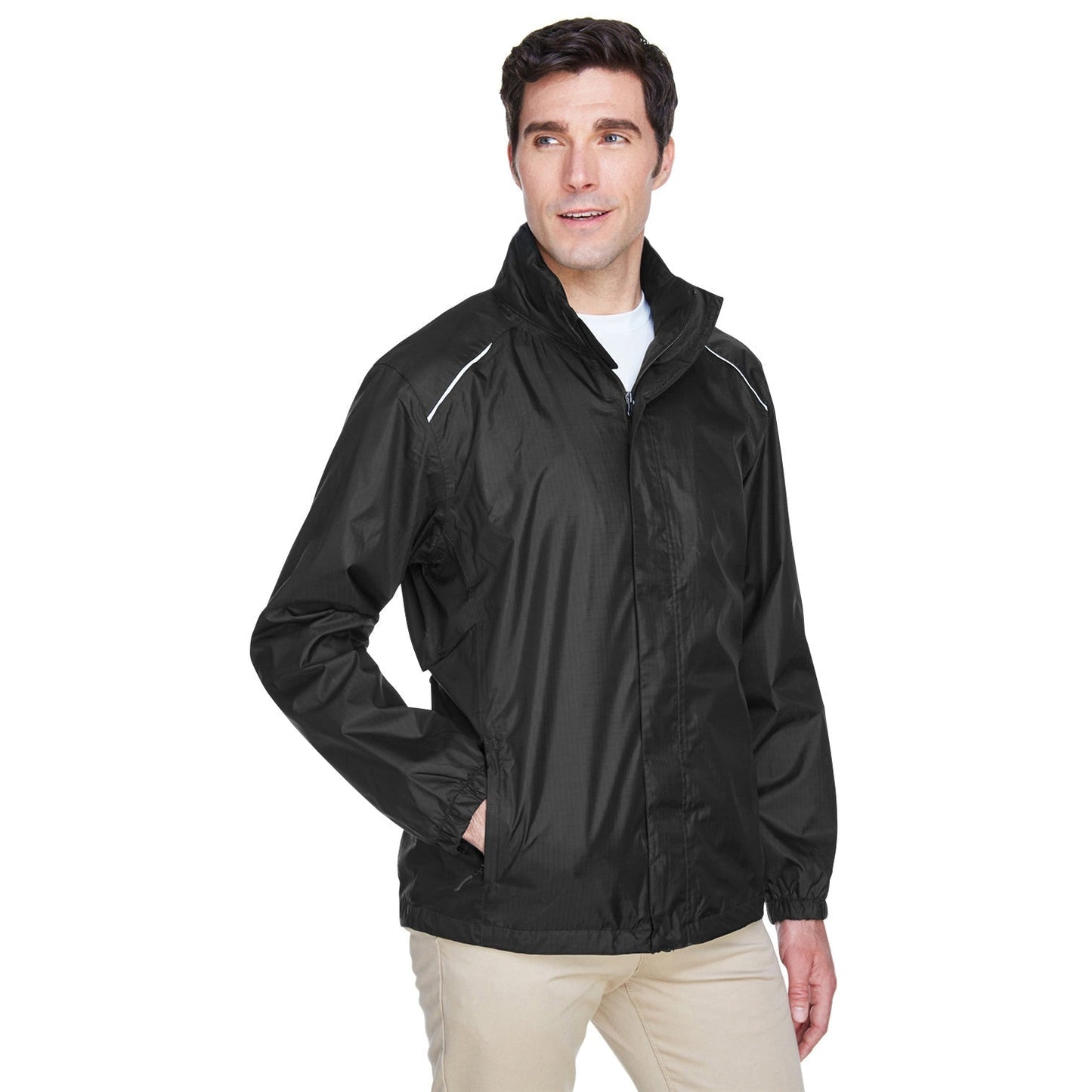 Black Lightweight Jacket - Core 365 - Waterproof Design