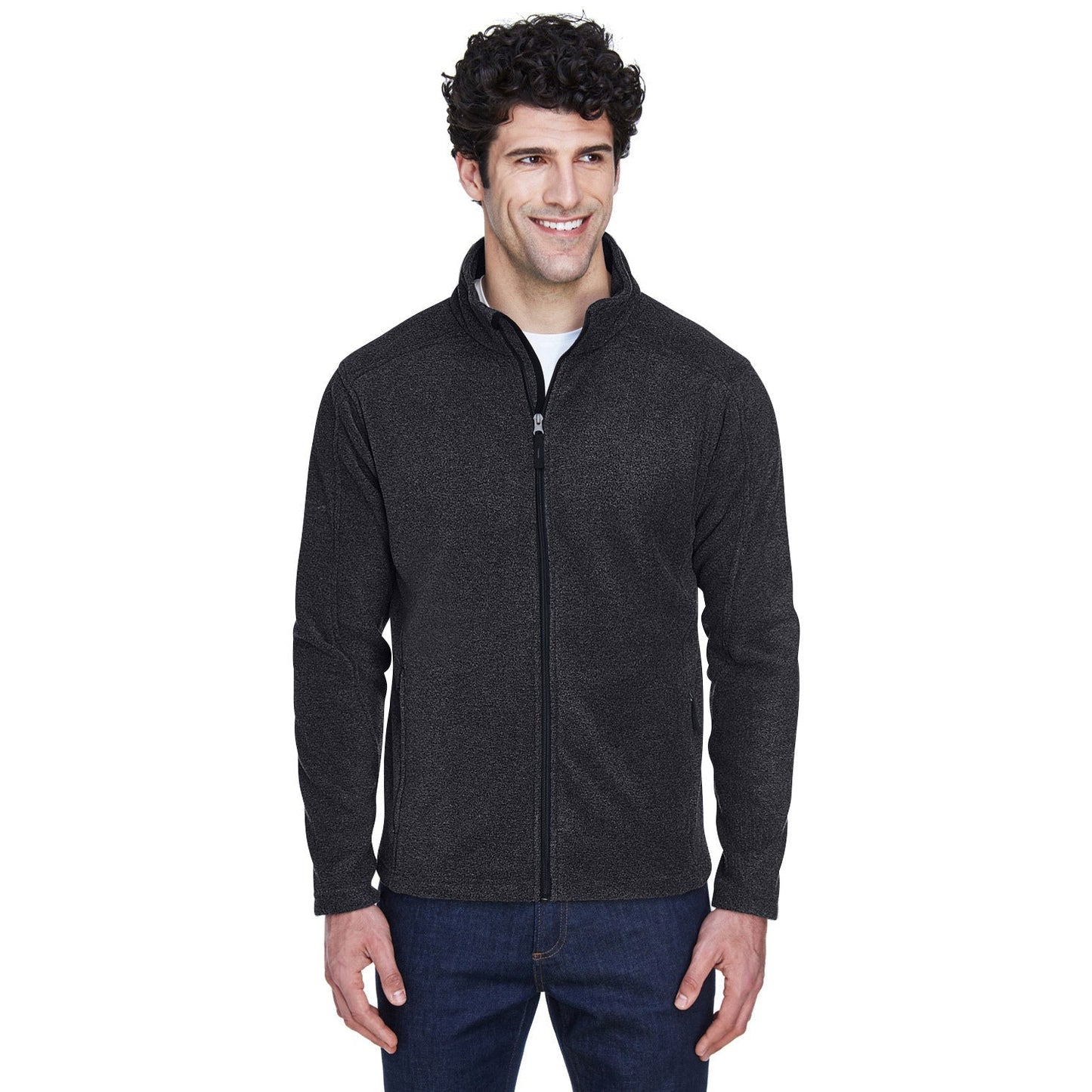 Black Fleece Jacket - Core 365 - Tall Sizes Available - Warm Fabric