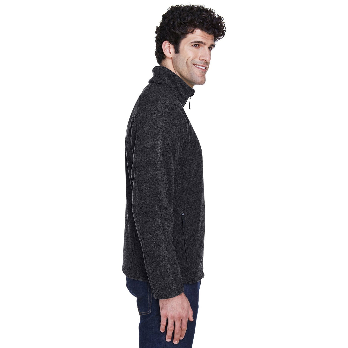 Black Fleece Jacket - Core 365 - Tall Sizes Available - Warm Fabric