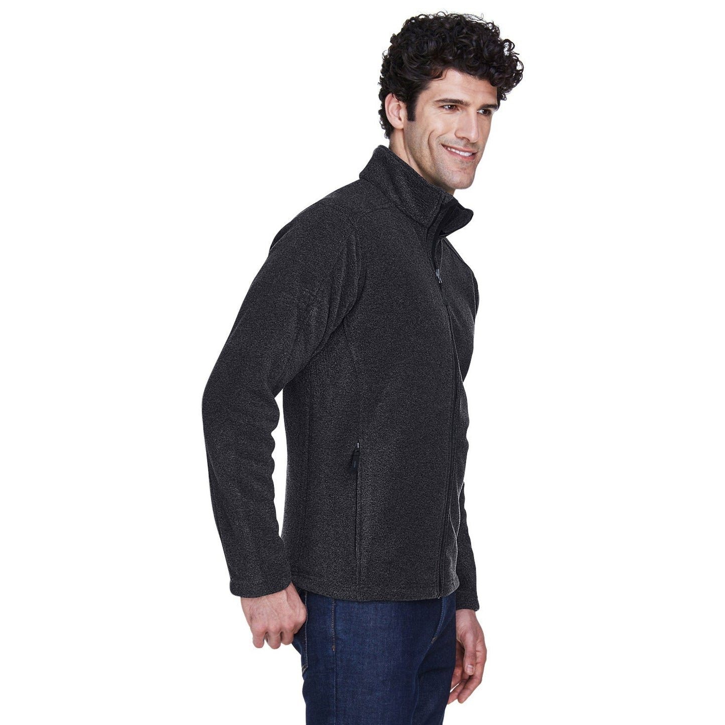 Black Fleece Jacket - Core 365 - Tall Sizes Available - Warm Fabric