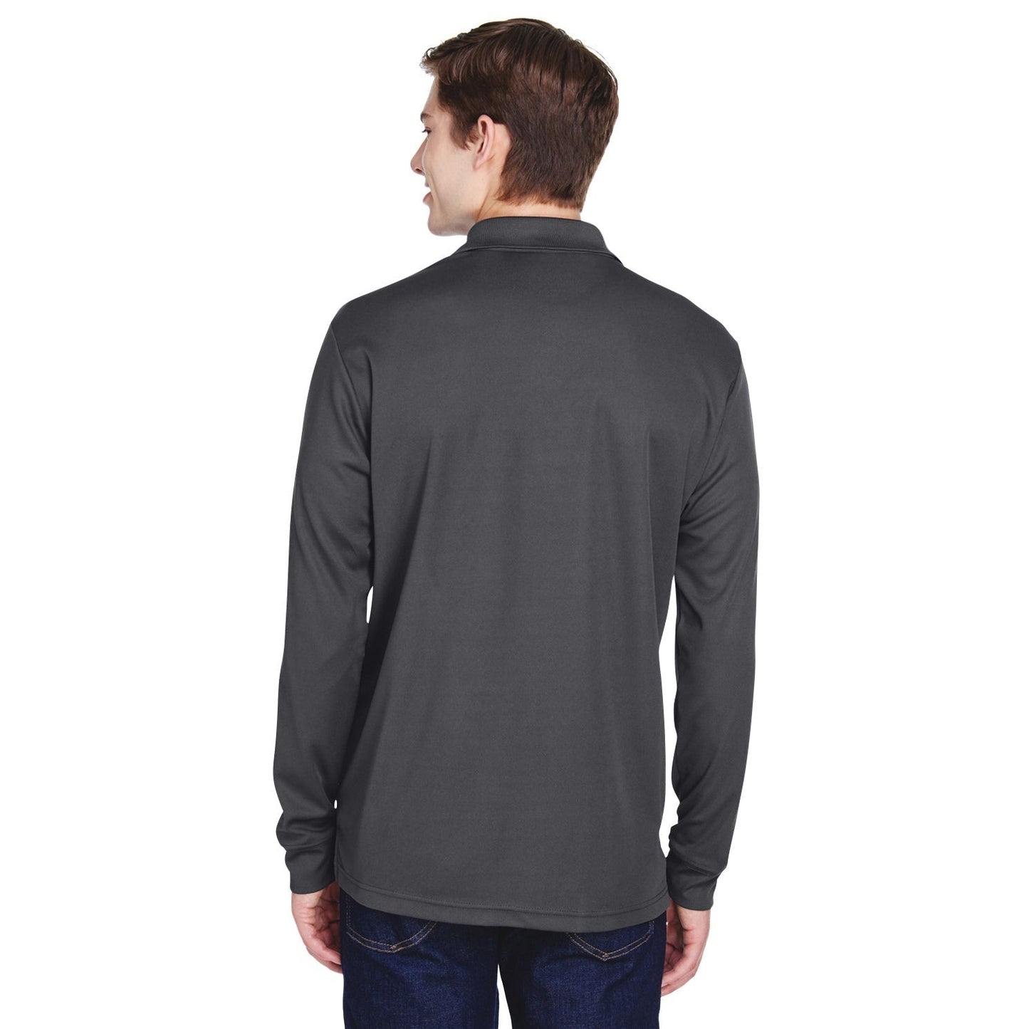 Black Performance Polo - Core 365 - Moisture Wicking