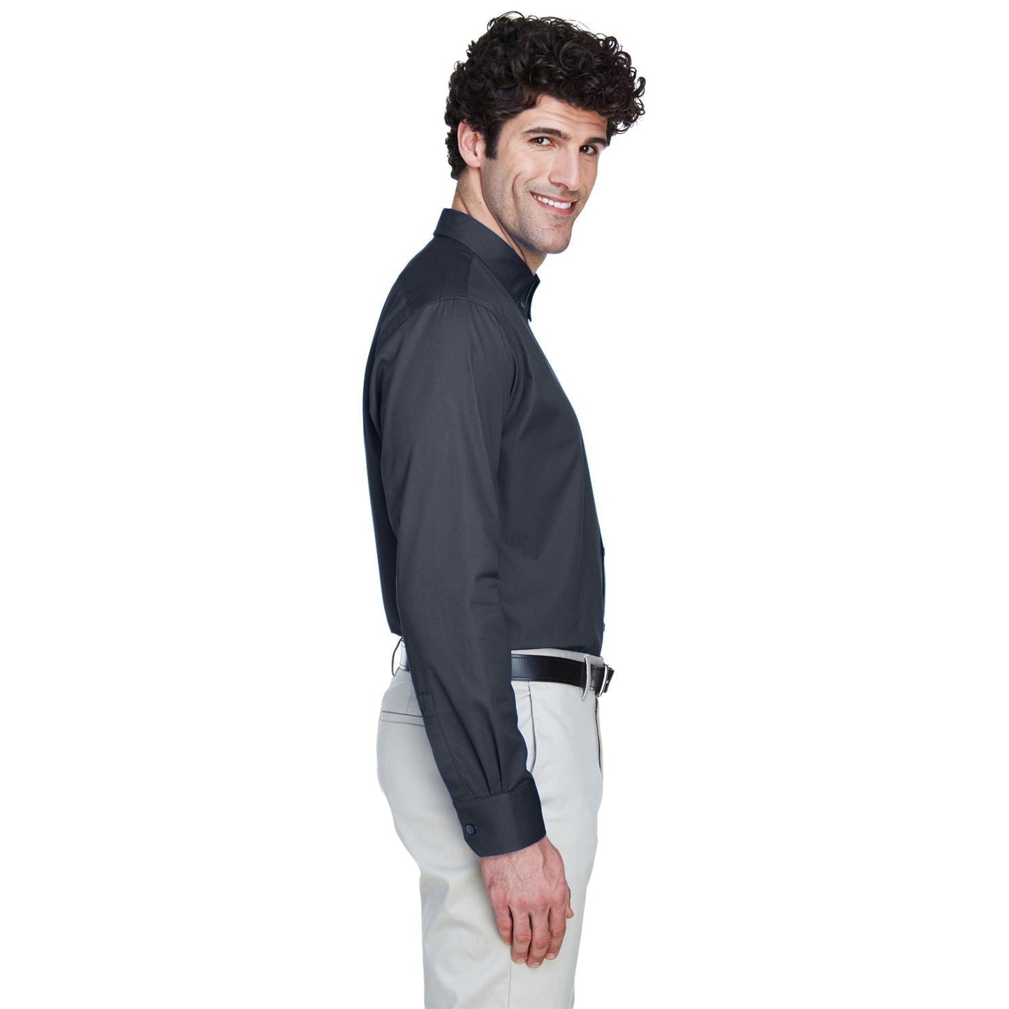 Black Button Up Shirt - Core 365 - Stylish Twill