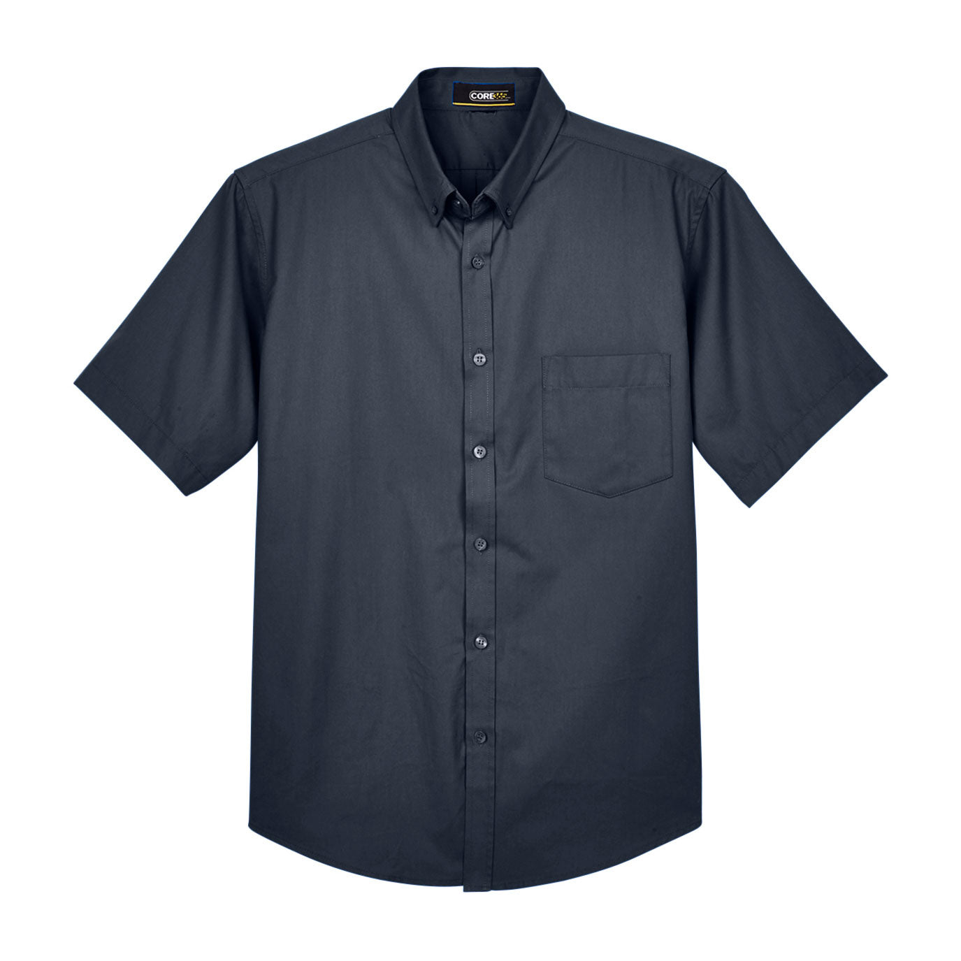 Black Button Up Shirts - Core 365 - Comfortable Twill